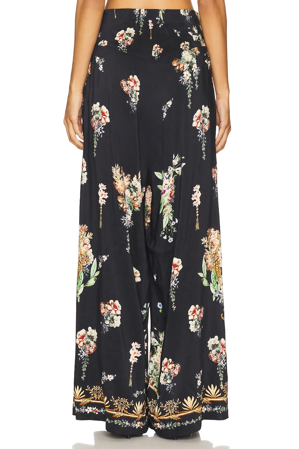 Corset Waist Wide Leg Pant - 4