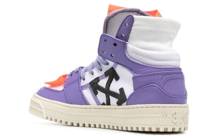 (WMNS) Off-White Off-Court 3.0 Leather High-Top 'Purple White' OWIA112S23LEA0010137 - 3
