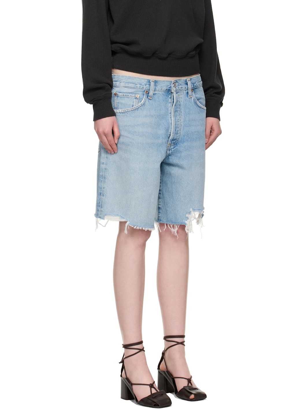 Blue Indra Denim Shorts - 2