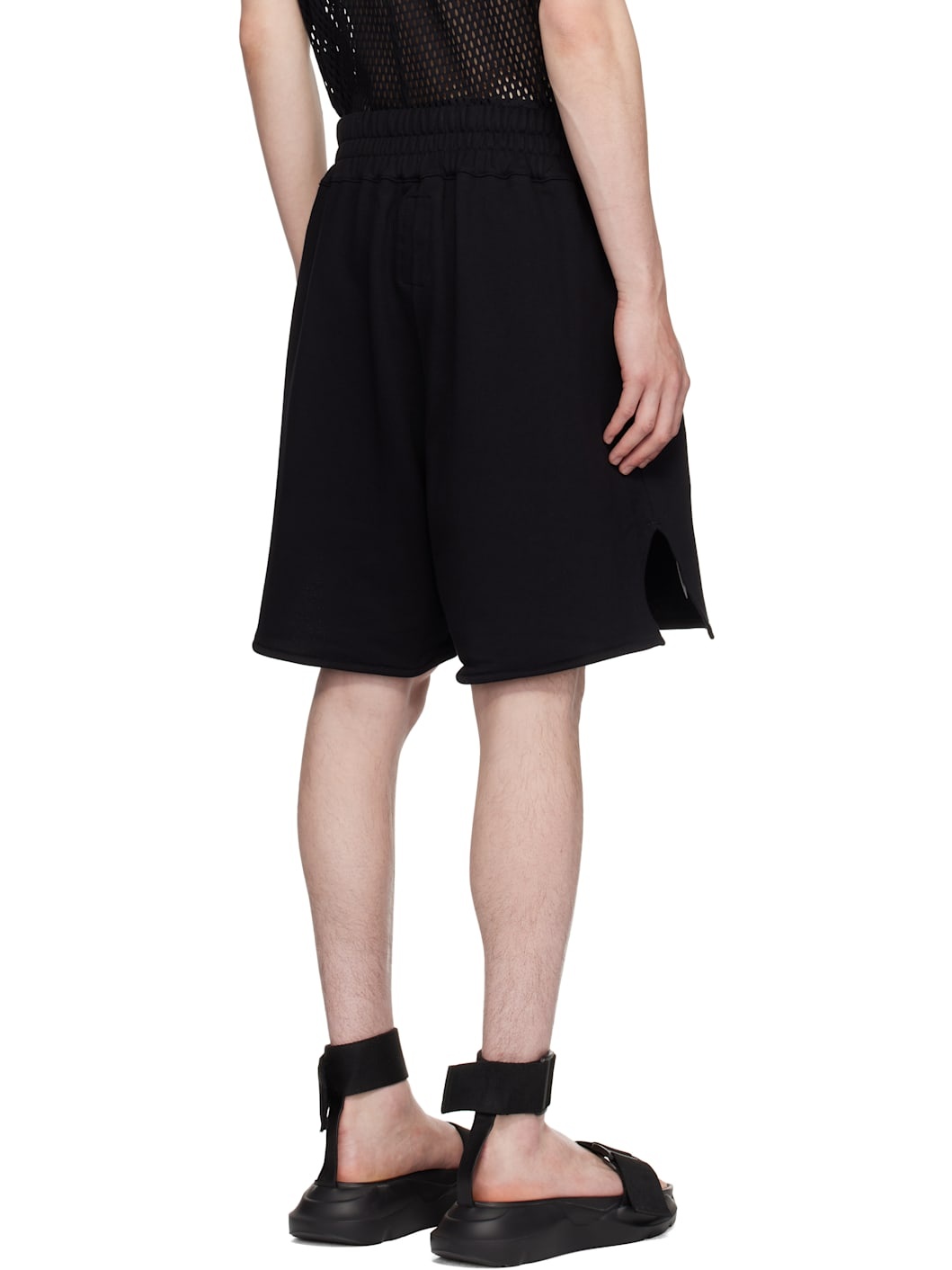Black Champion Edition French Terry Shorts - 3