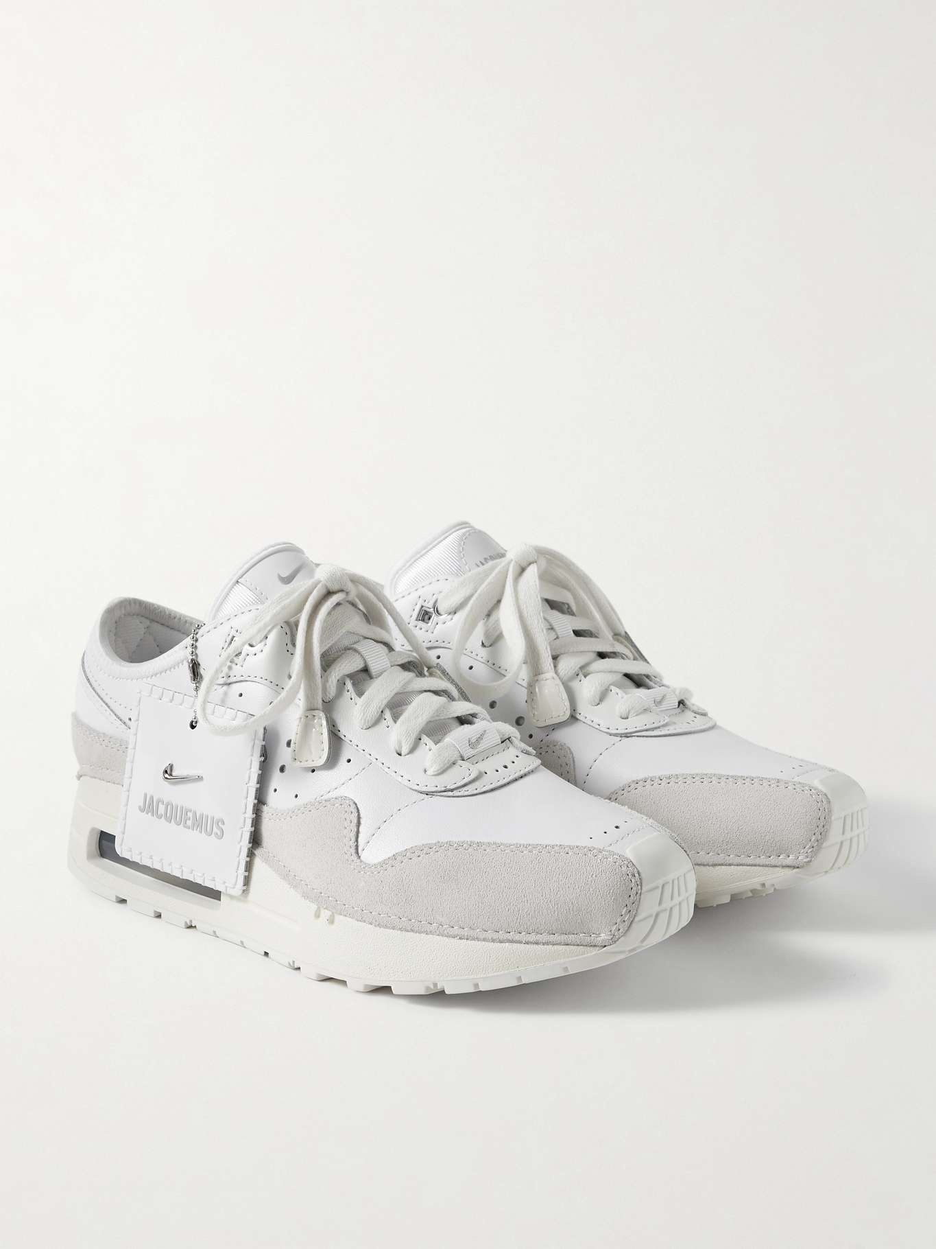 JACQUEMUS + Jacquemus Air Max 1 SP suede-trimmed perforated 