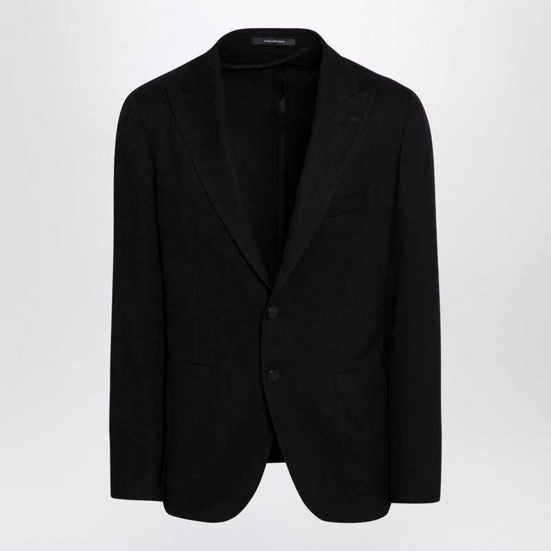 Tagliatore - Tagliatore Black single-breasted jacket in wool - 1