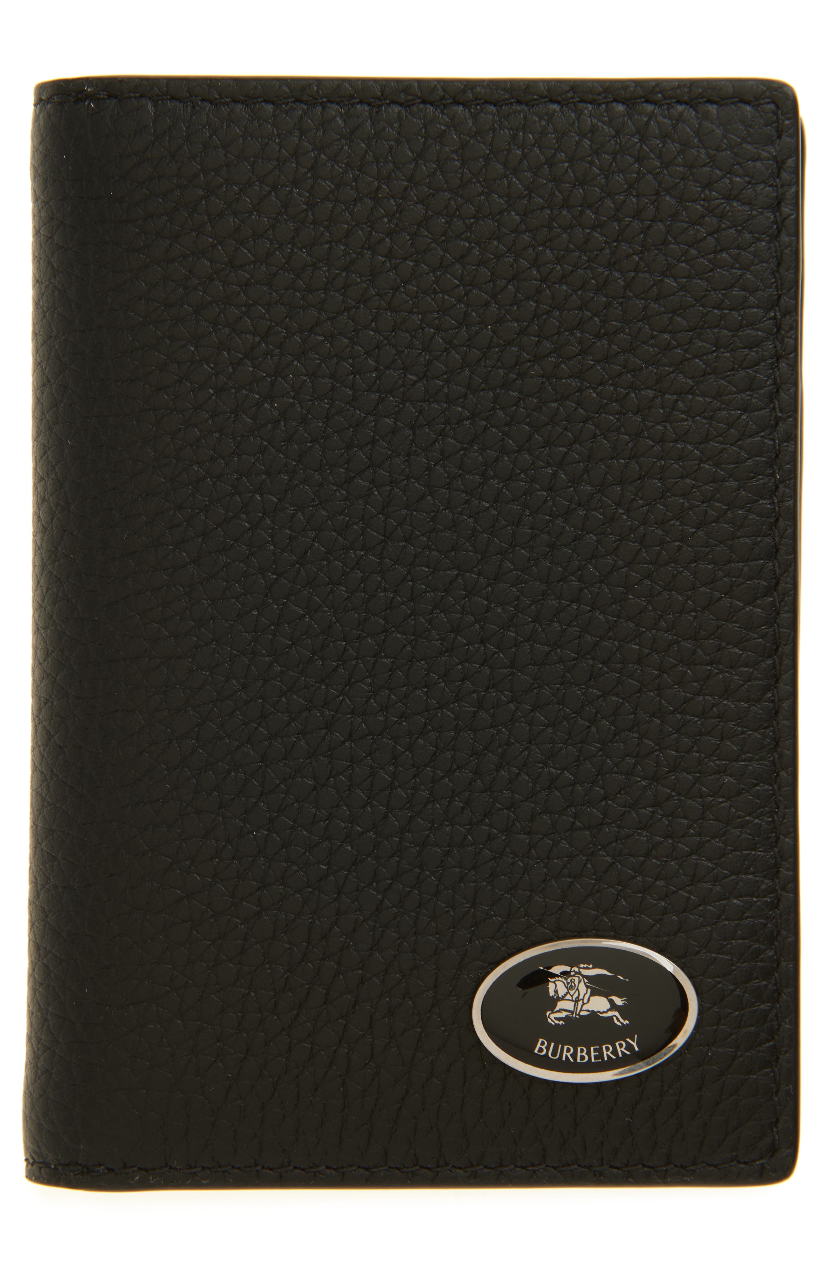 burberry Bateman Cotswolds Leather Bifold Card Case in Black at Nordstrom - 1