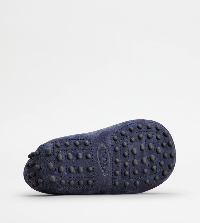 JUNIOR GOMMINO DRIVING SHOES IN SUEDE - BLUE 5