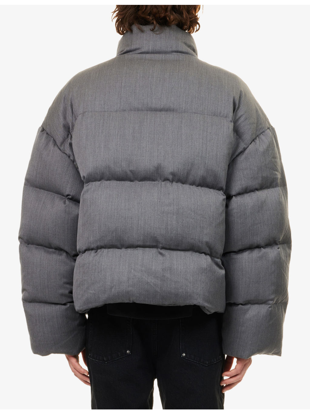 MML High-Neck Wool Blend Puffer Jacket - 4