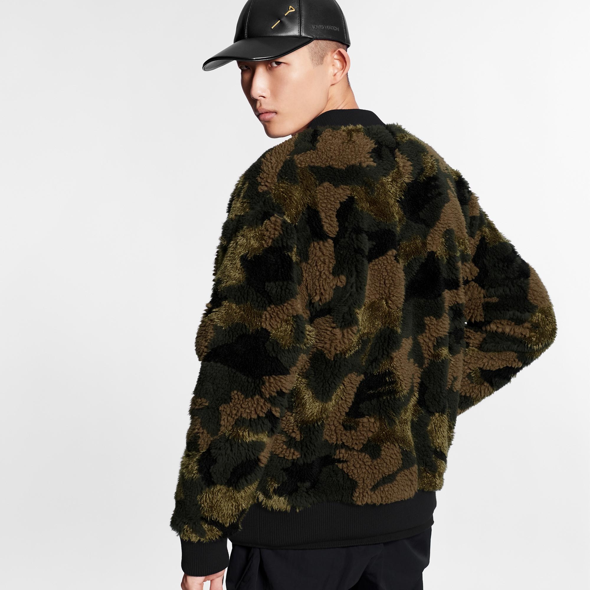 Camo Fleece Zip Though Bomber - 5