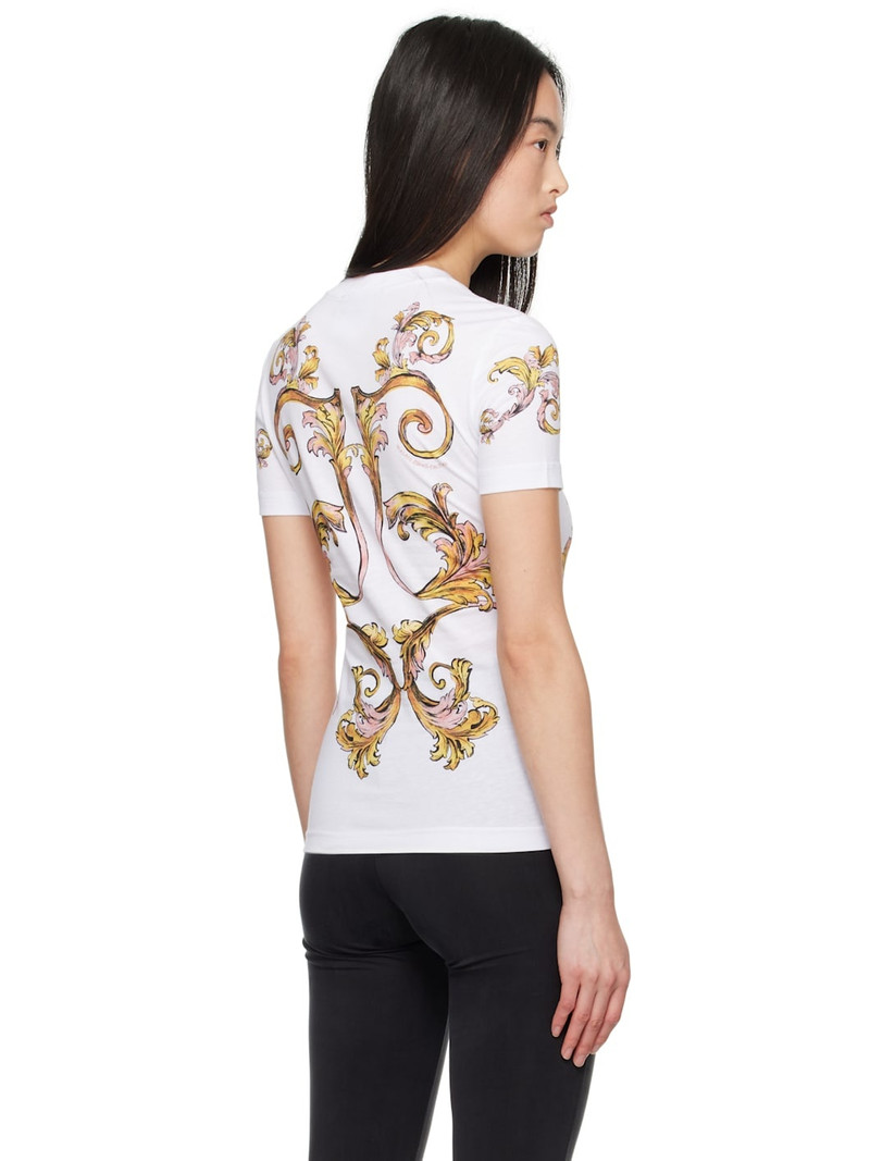 White Outline Barocco T-shirt 3