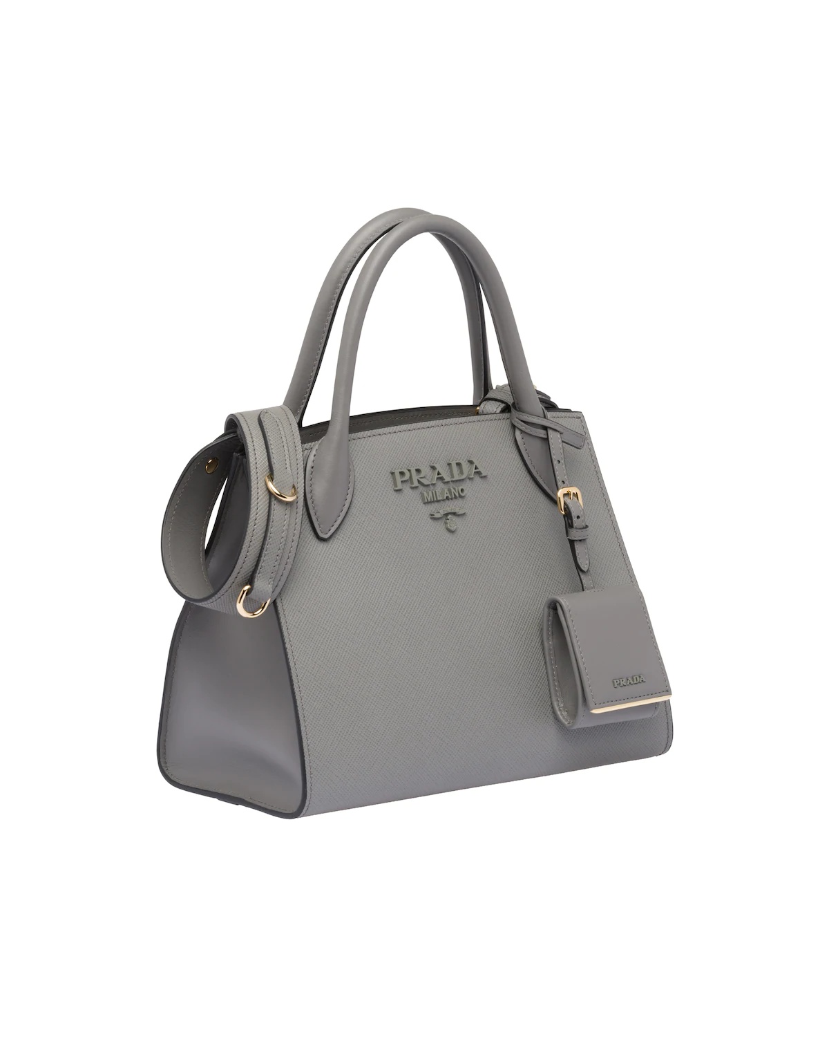 Small Saffiano Leather Prada Monochrome Bag - 3