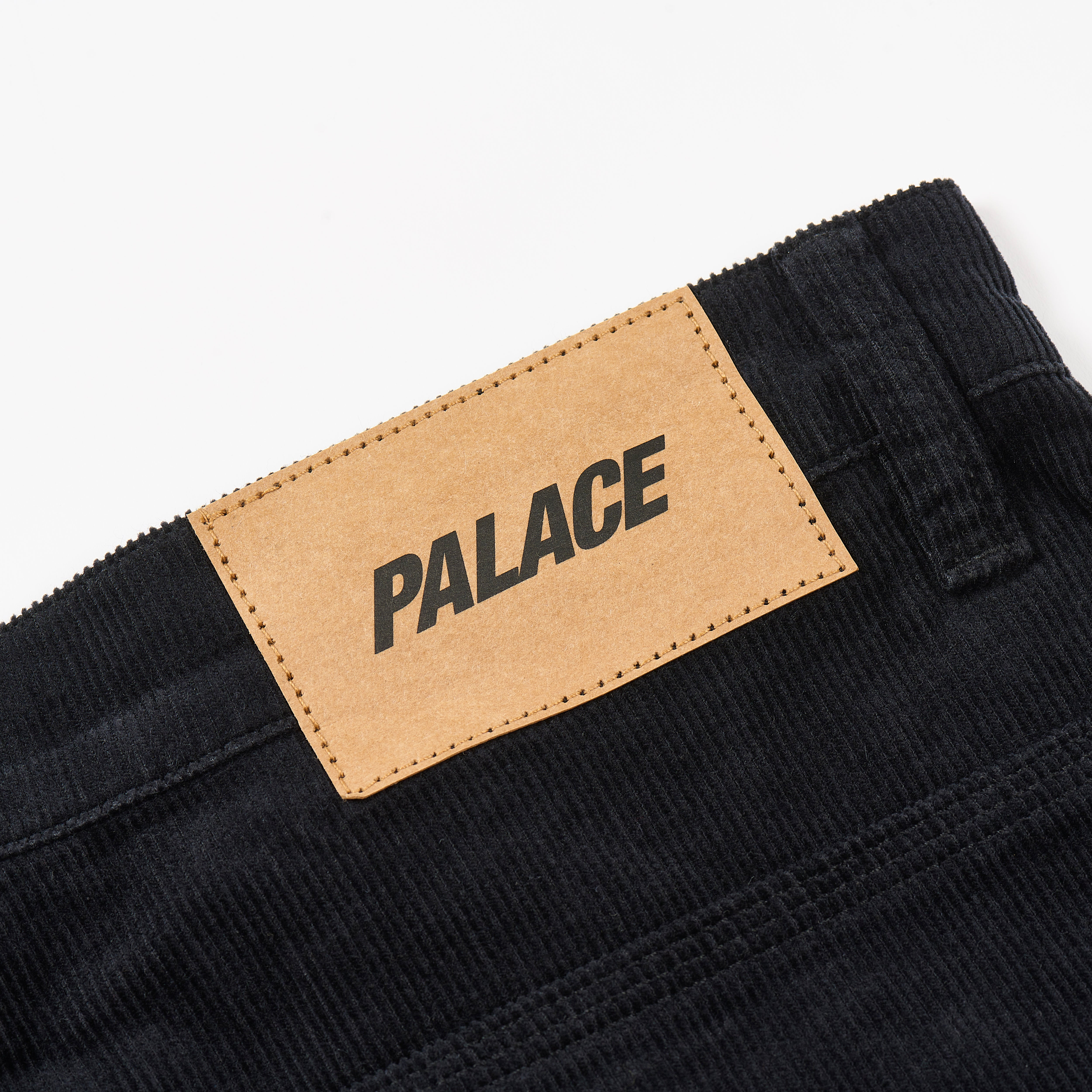 NEEDLE CORD DOUBLE KNEE PANT BLACK - 3