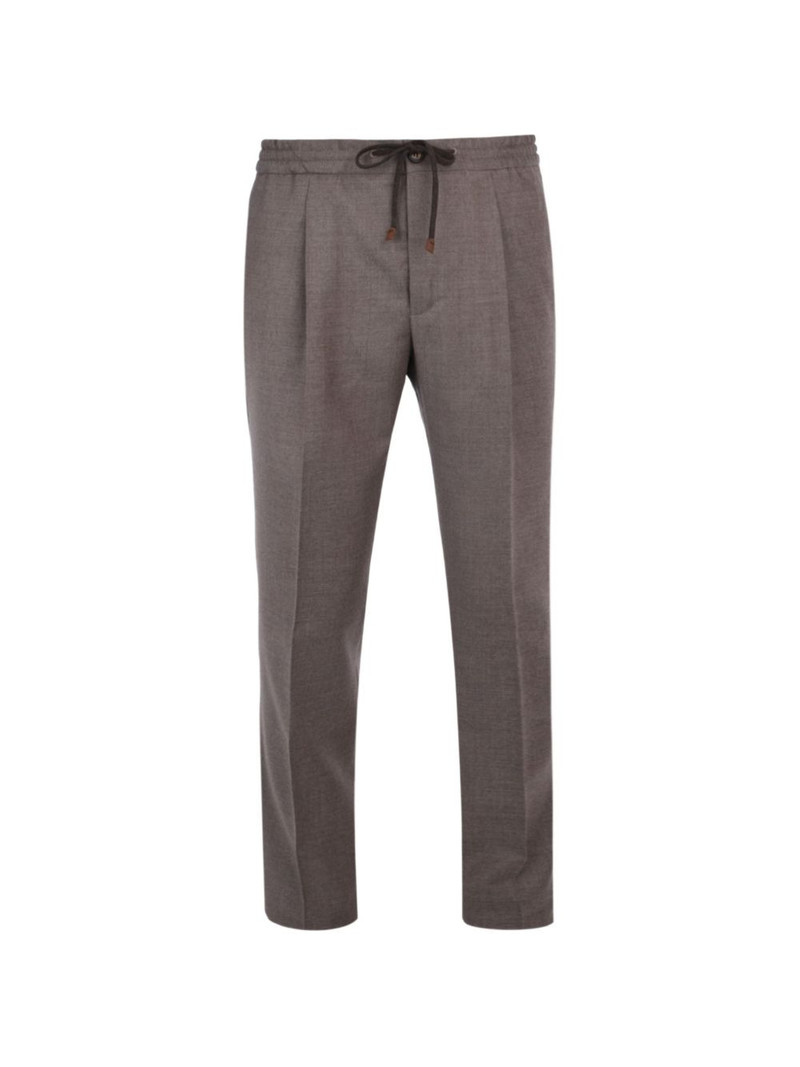 drawstring pleated trousers 1