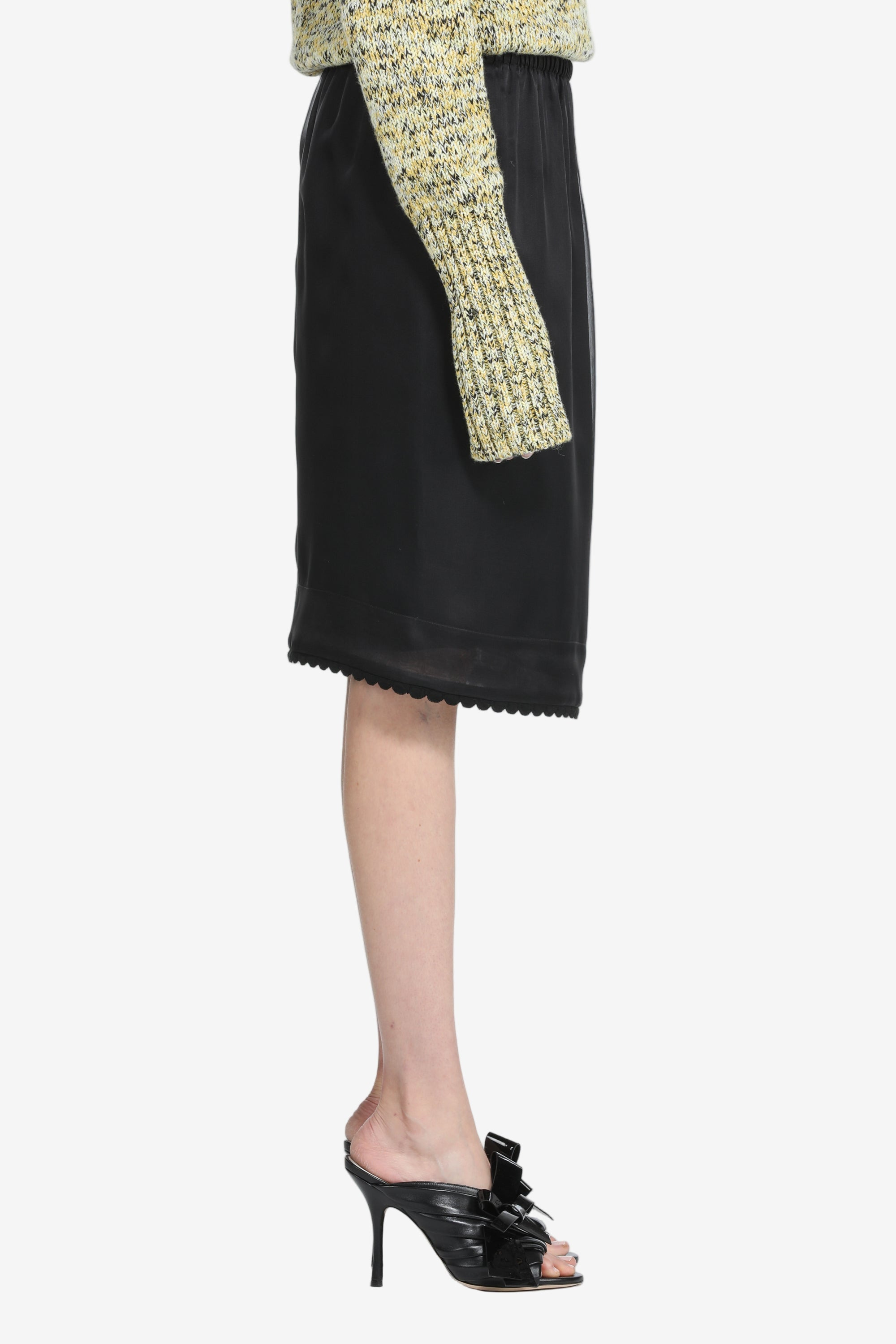 KNEE-LENGTH SKIRT - 3