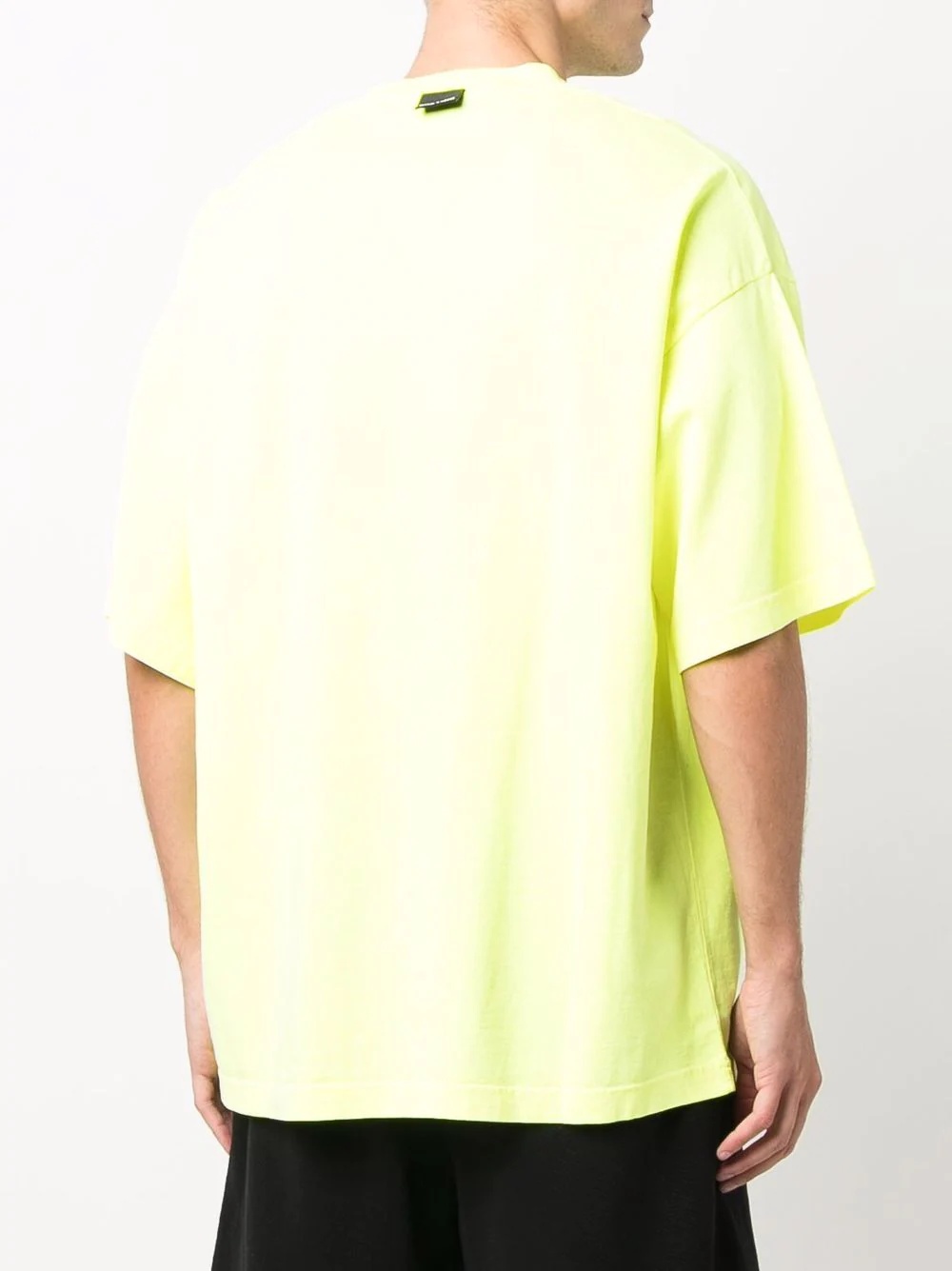 Ego-print drop-shoulder T-shirt - 4