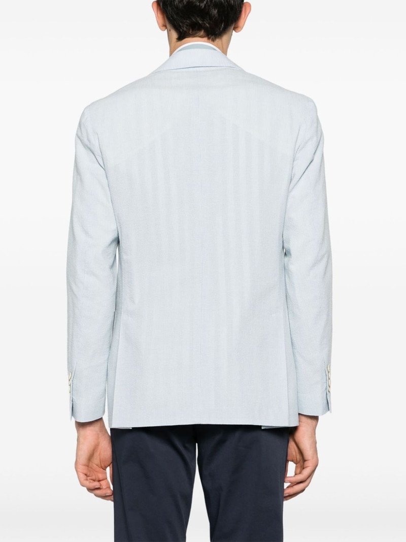 striped single-breasted blazer 4