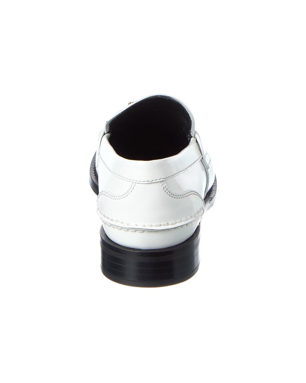 Prada Logo Brushed Leather Loafer - 3