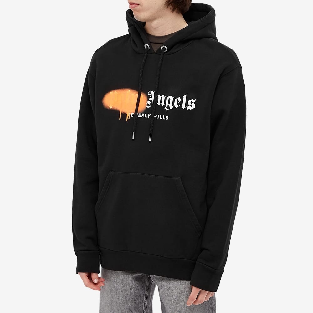 Palm Angels Beverly Hills Sprayed Logo Hoody - 4