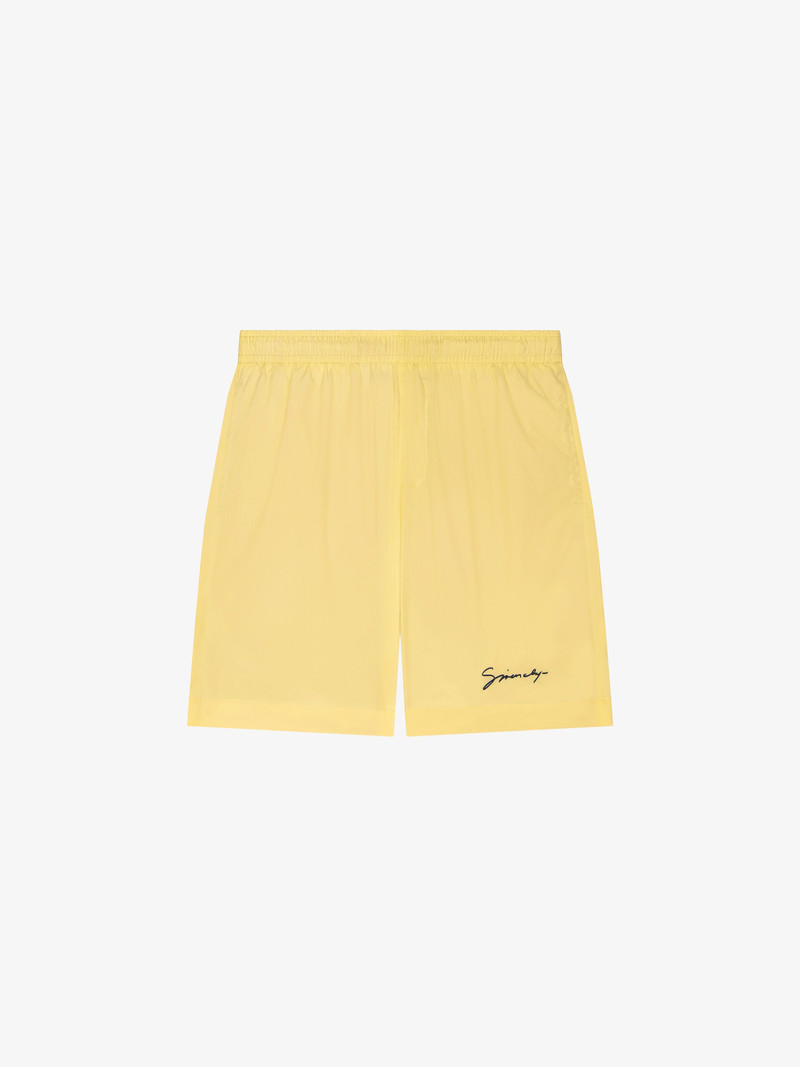 SWIM SHORTS WITH GIVENCHY SIGNATURE - 1