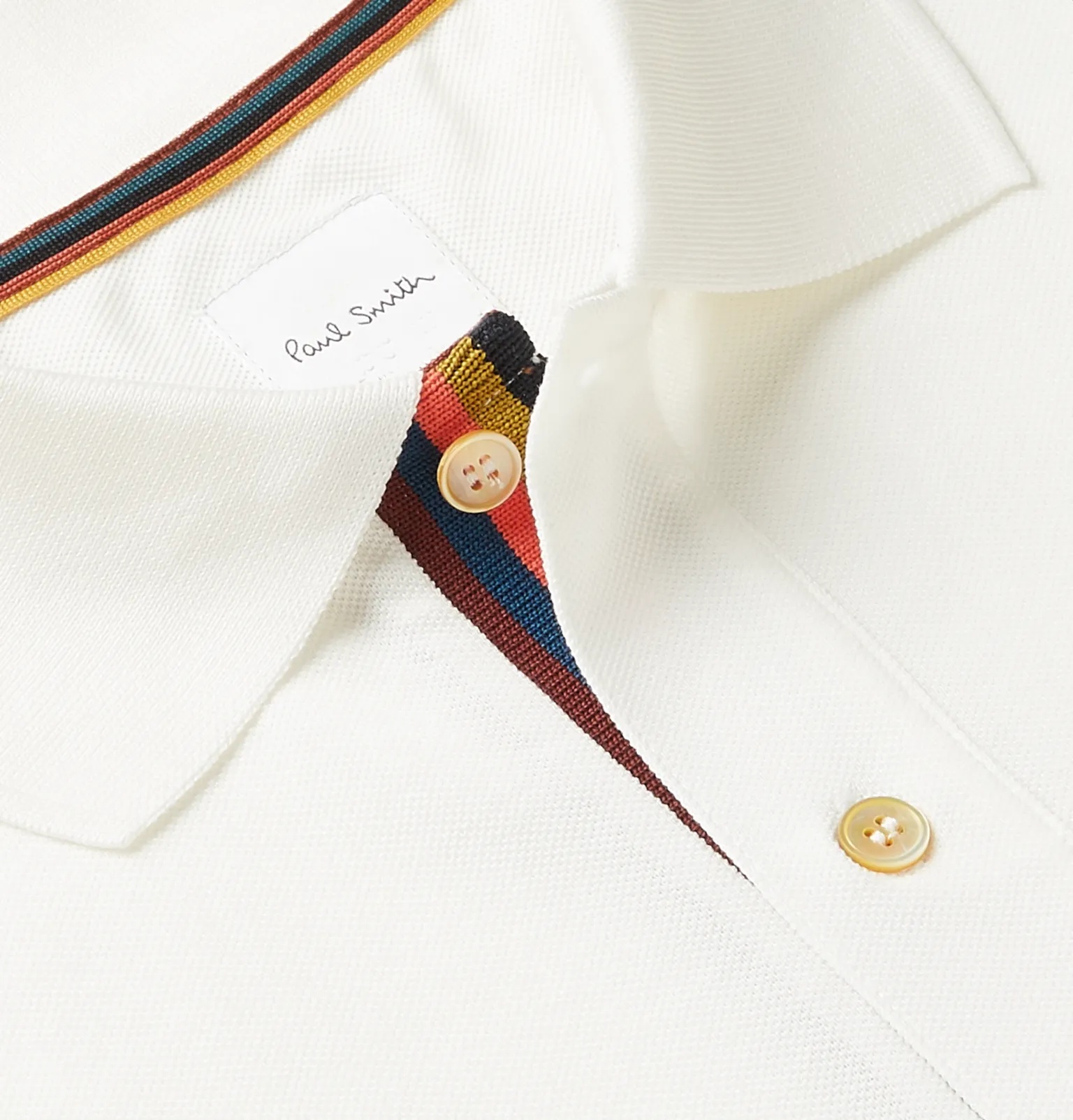 Webbing-Trimmed Cotton-Piqué Polo Shirt - 5