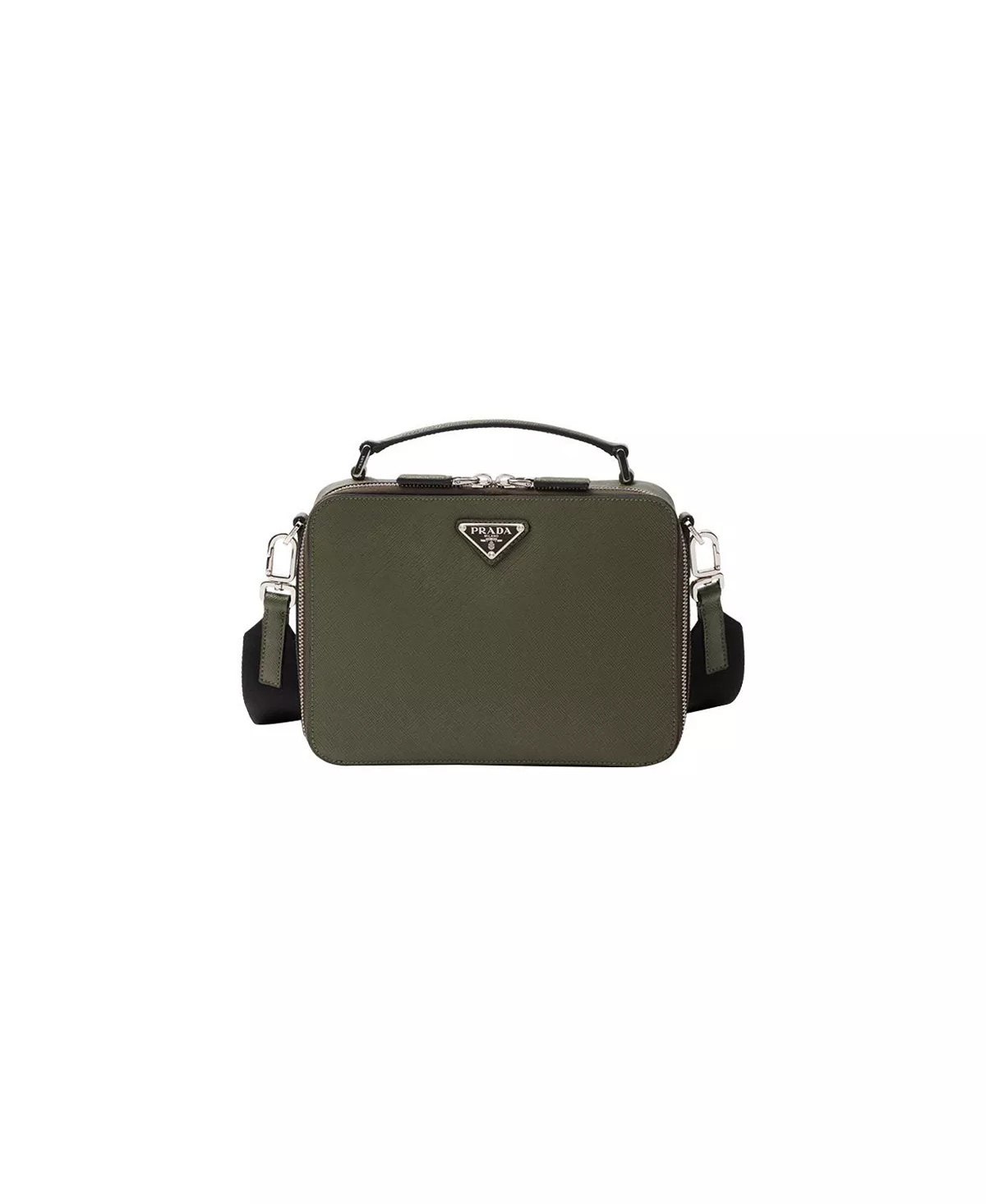 Medium  Brique Saffiano Leather Bag - 6