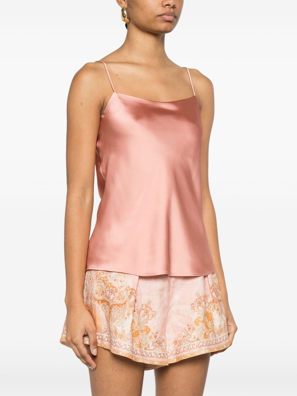 satin tank top - 3
