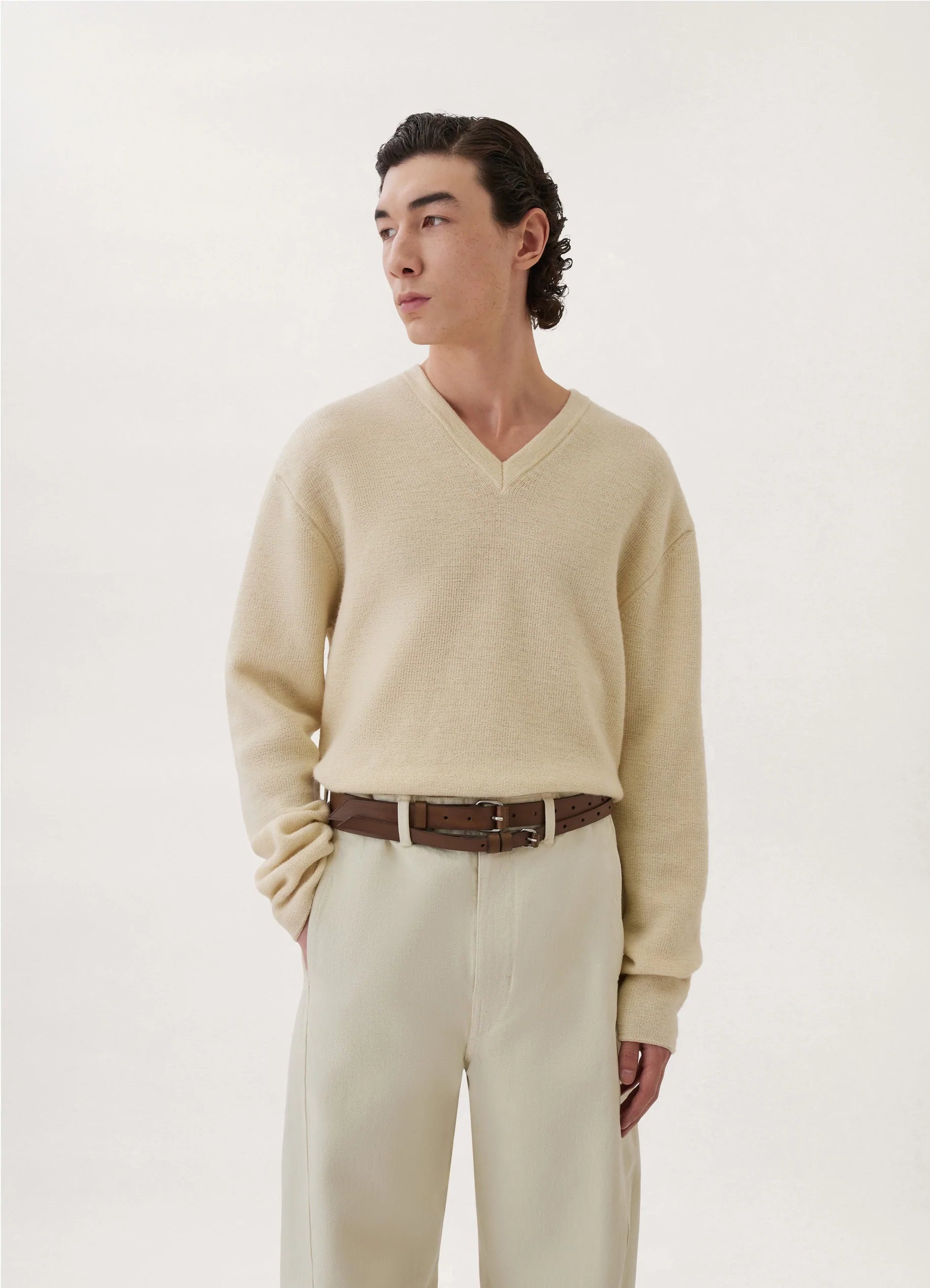 DOUBLE BUCKLE BELT
VEGE TANNED LTH - 4