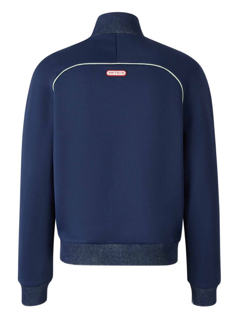CASABLANCA high-collar zipped sweatshirt outlook