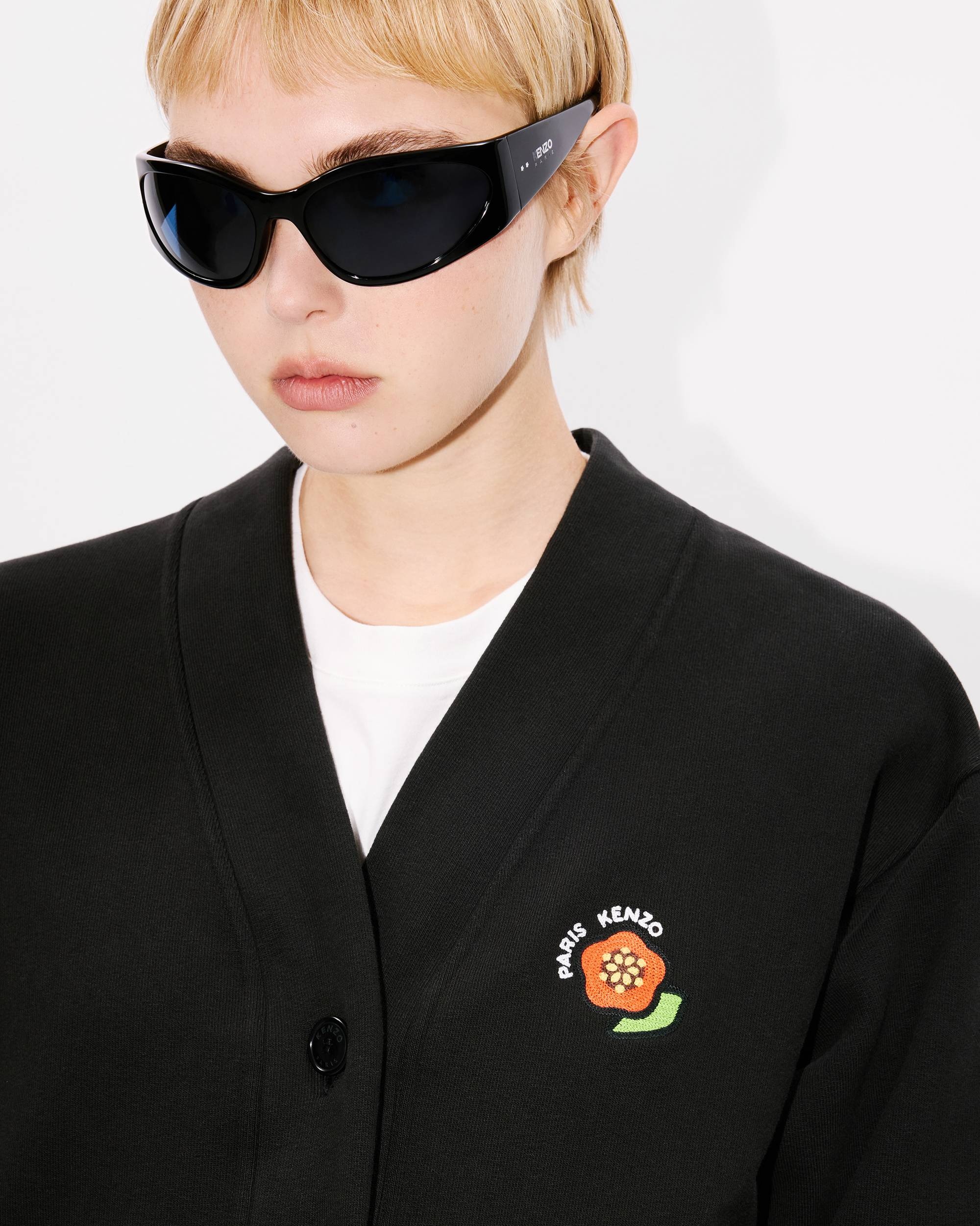 'KENZO Pop' embroidered cotton cardigan - 6