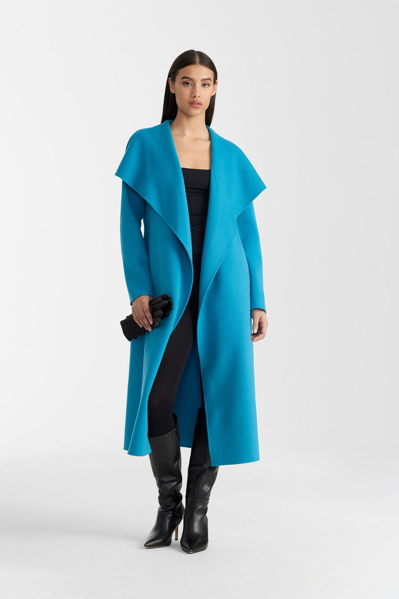 MAI Double-face wool wrap coat 3