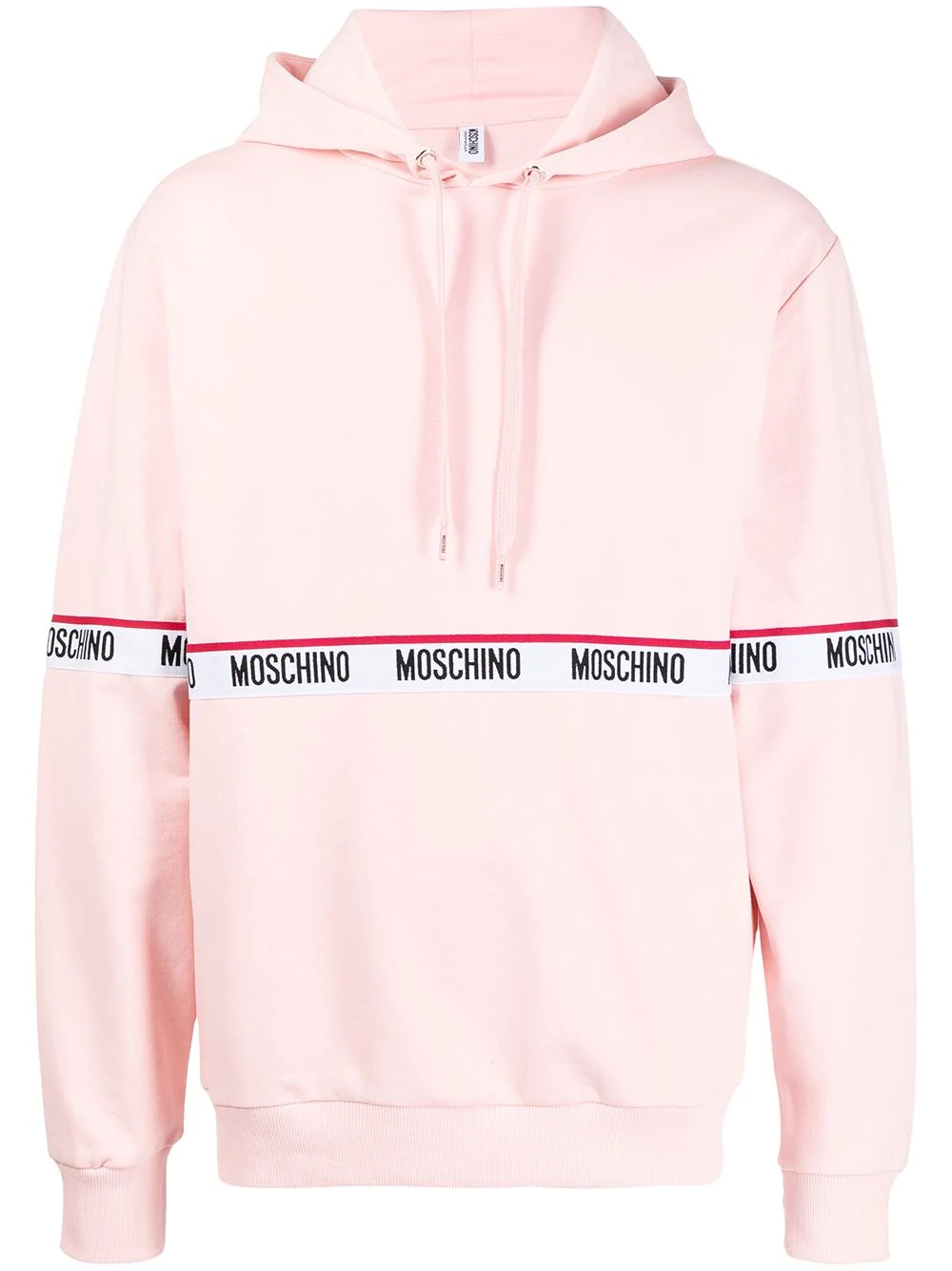 logo-tape hoodie - 1