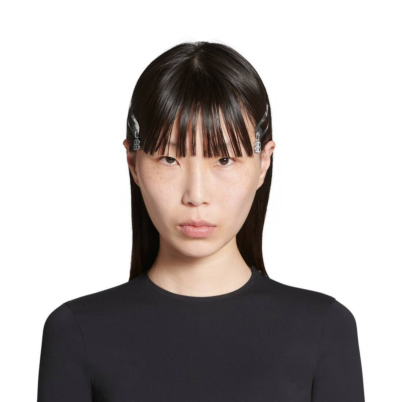 BALENCIAGA Women's Holli Clip Charm Set in Silver outlook