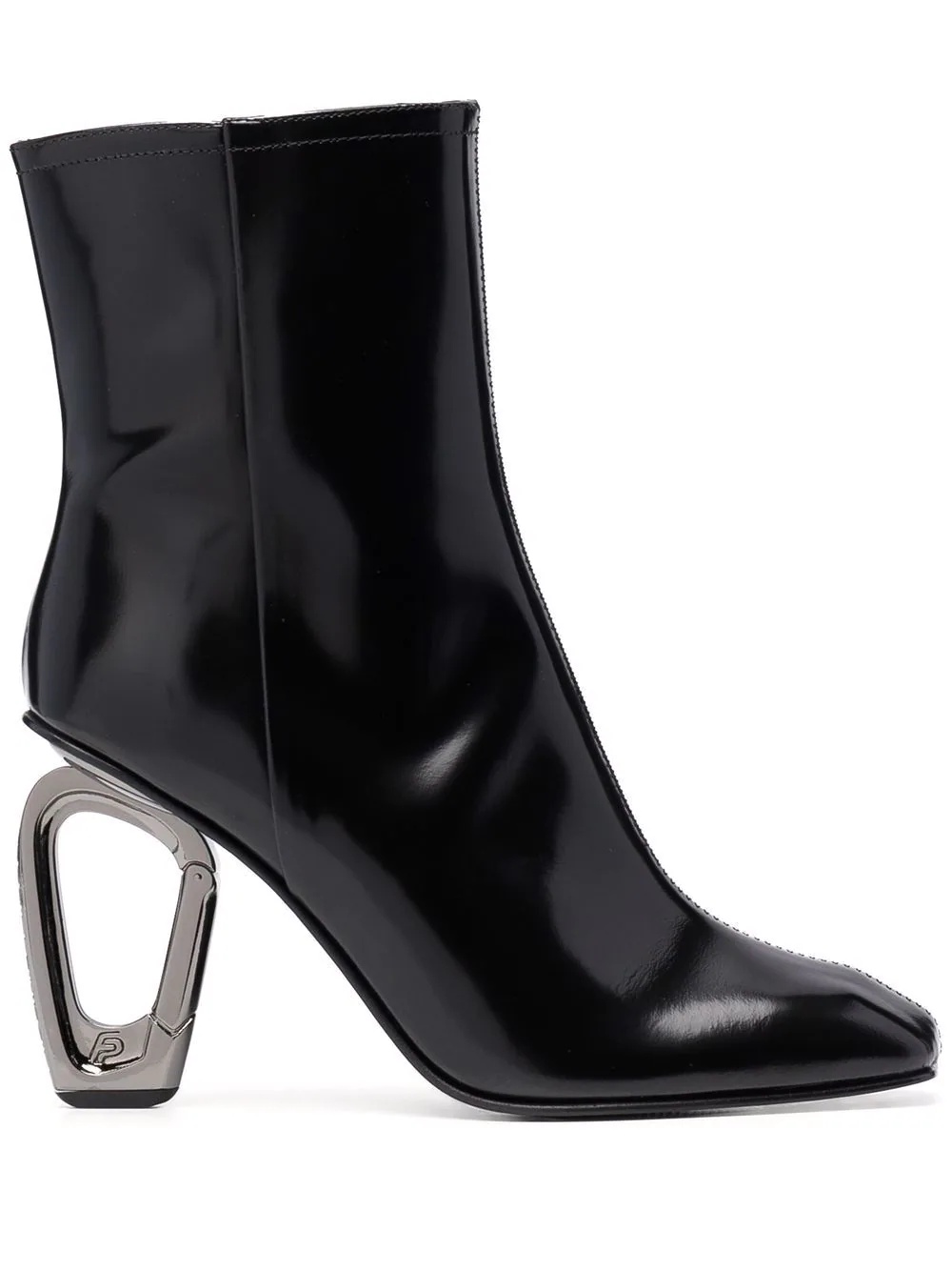 carabiner-detail ankle boots - 1