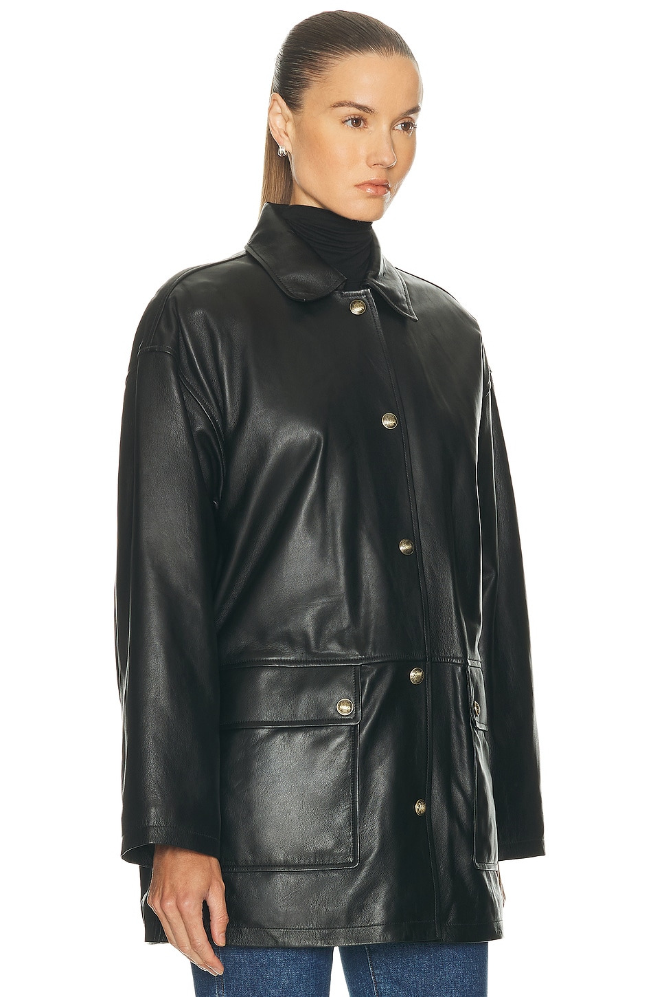 Cordel Leather Coat - 3