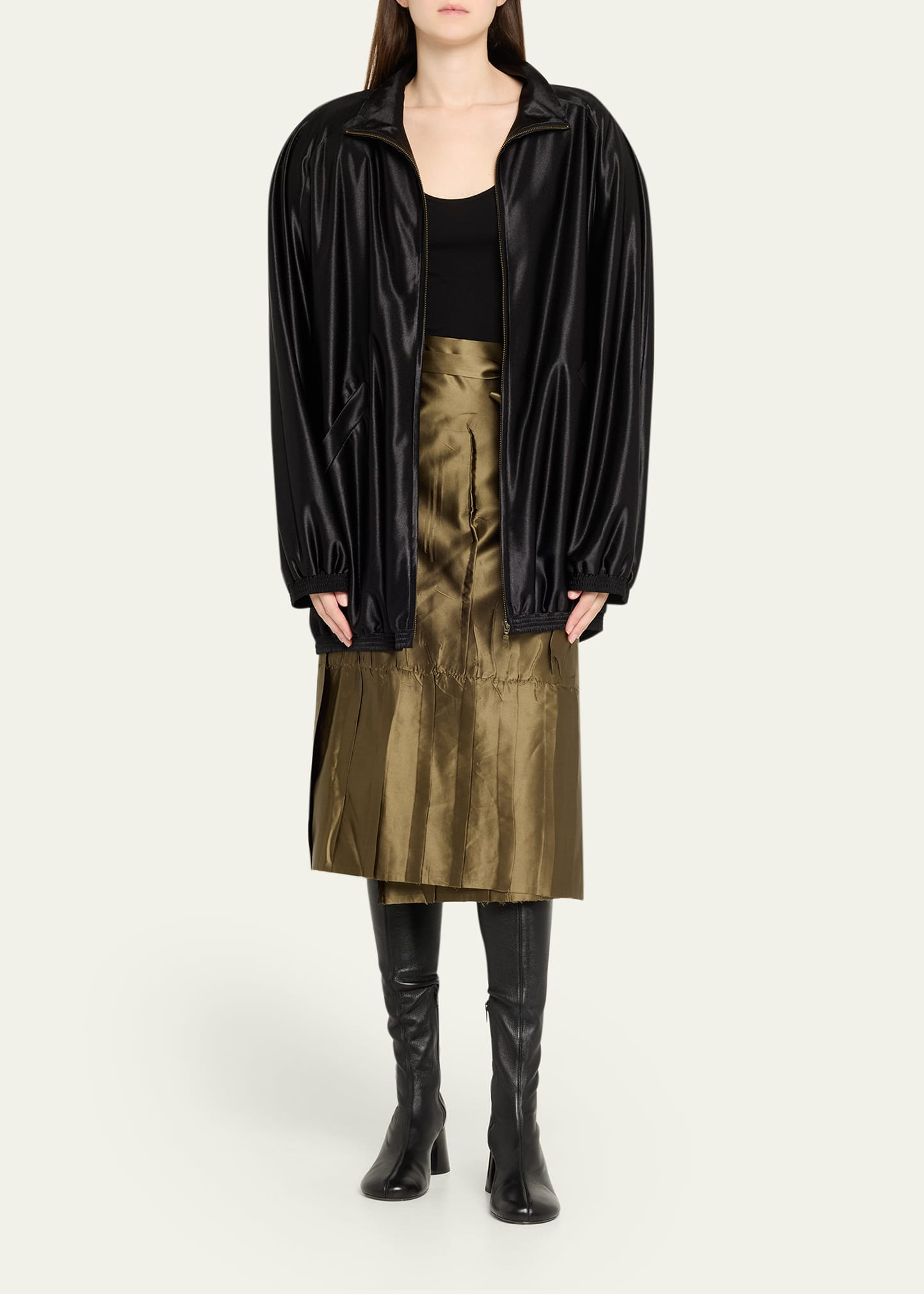 Apron Midi Wrap Skirt - 2