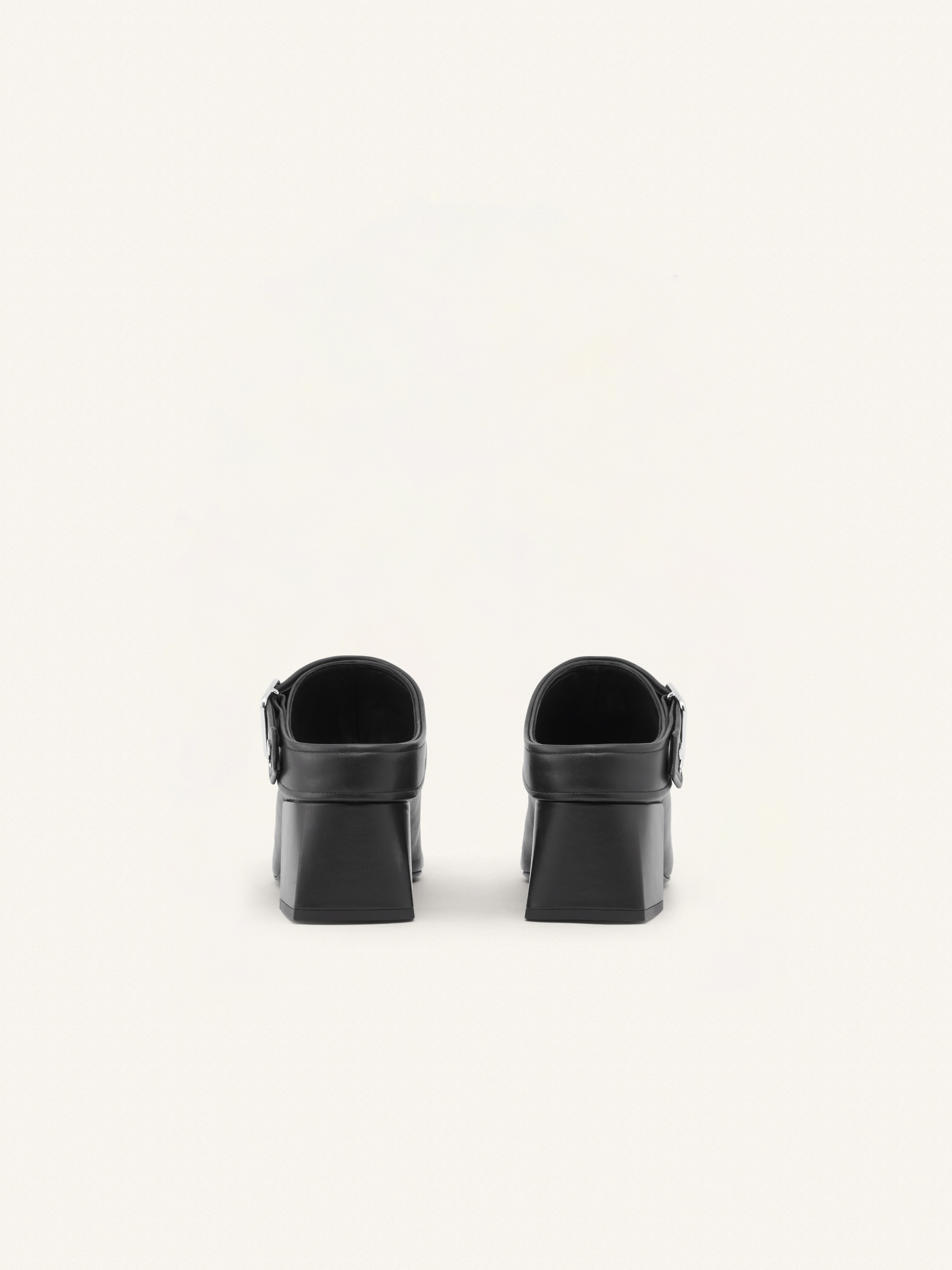 GOGO LEATHER MULES - 4