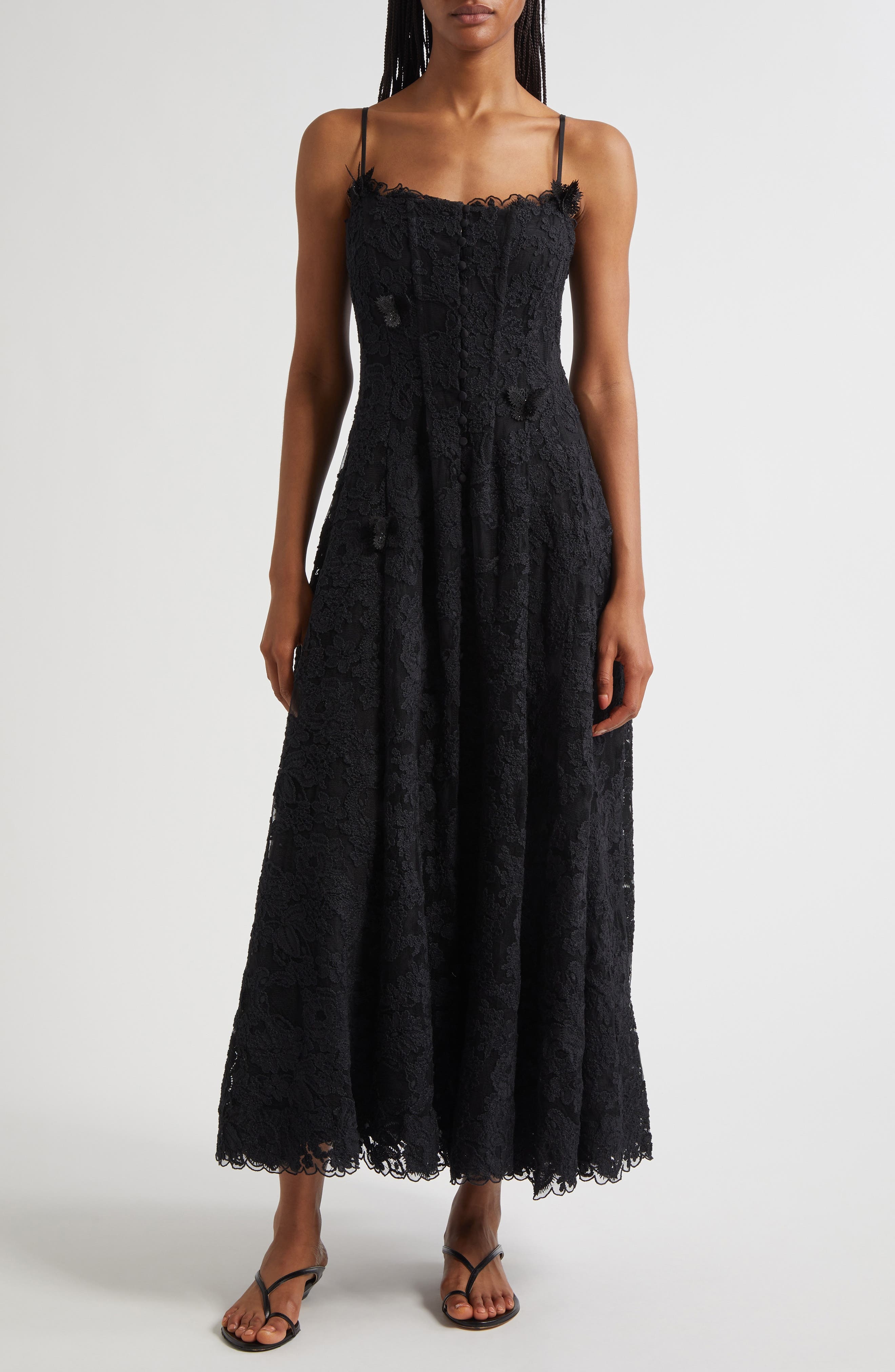 Camilla Noble Endeavors Lace Corset Midi Dress at Nordstrom - 1