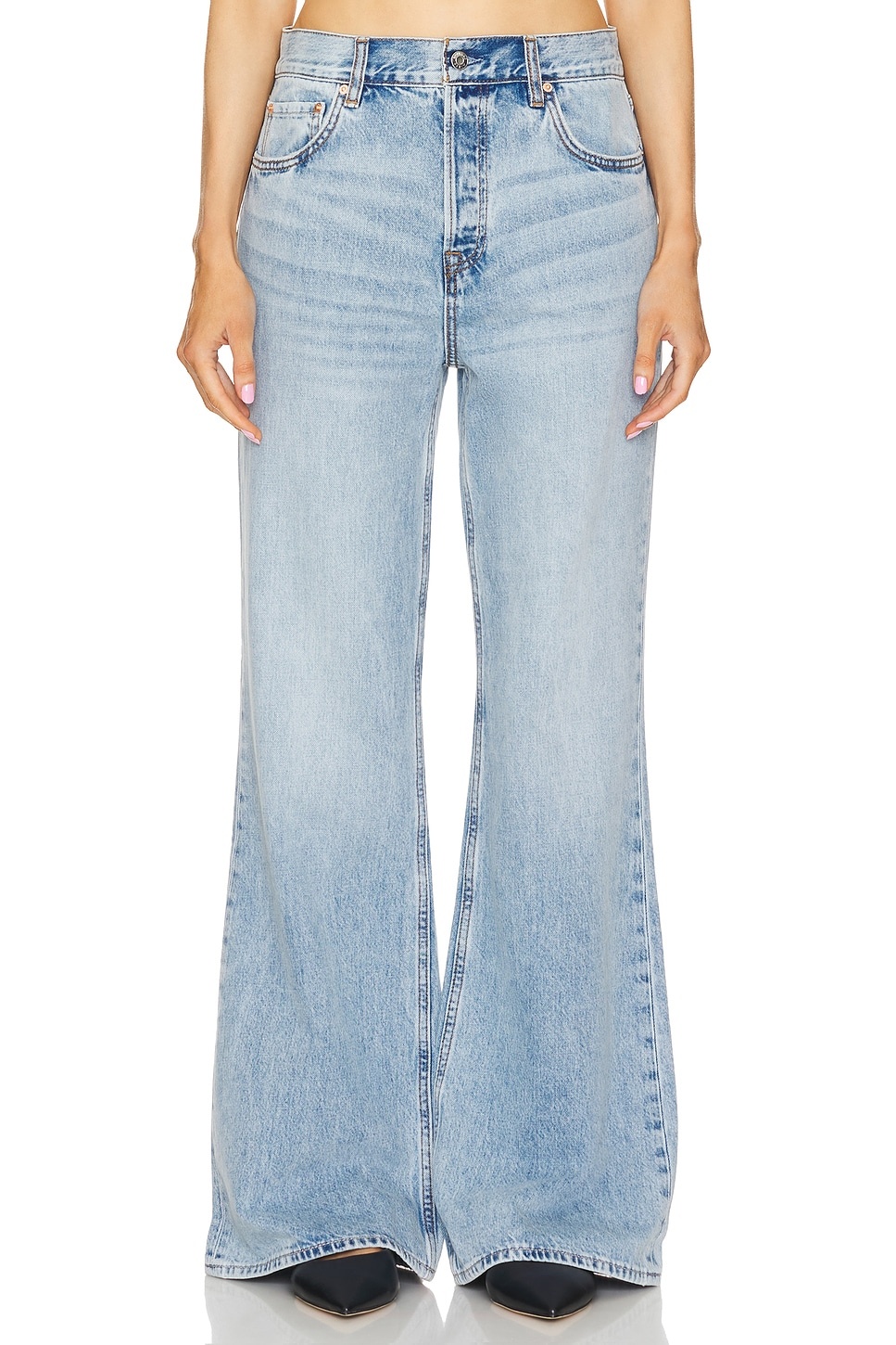 x Maggie MacDonald Jade Low Rise Relaxed Flare - 1