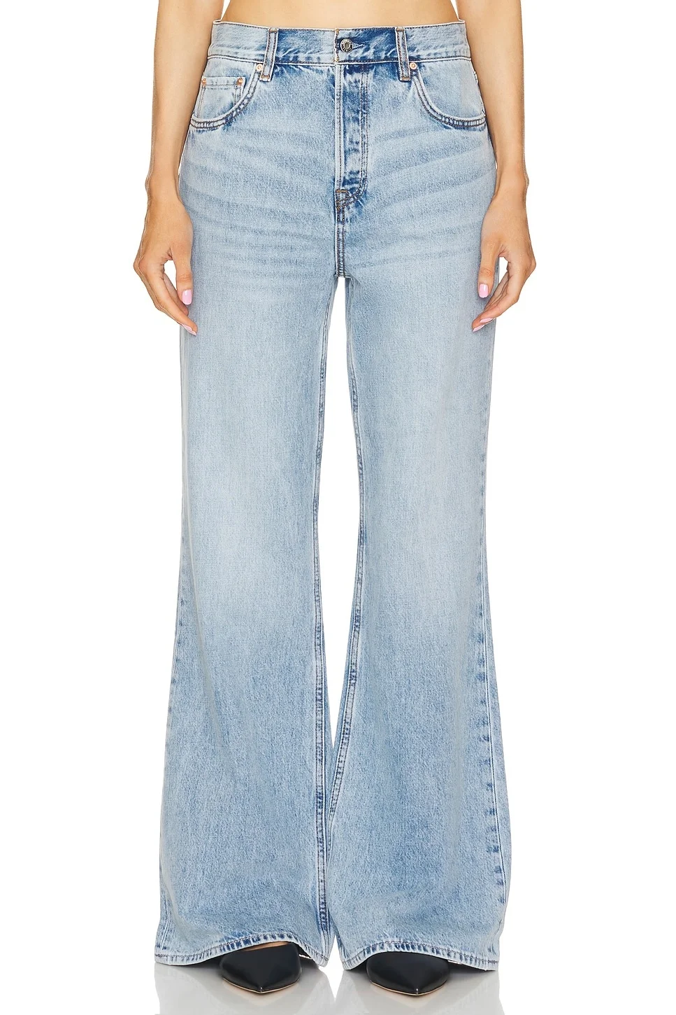 x Maggie MacDonald Jade Low Rise Relaxed Flare - 1