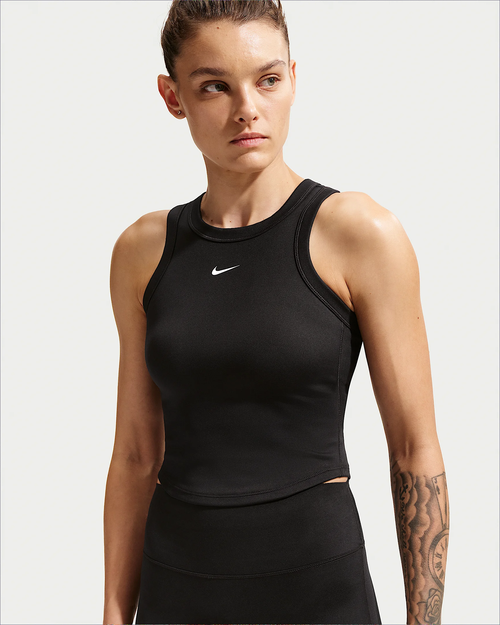 Nike One Fitted Women's Dri-FIT Cropped Tank Top - 1