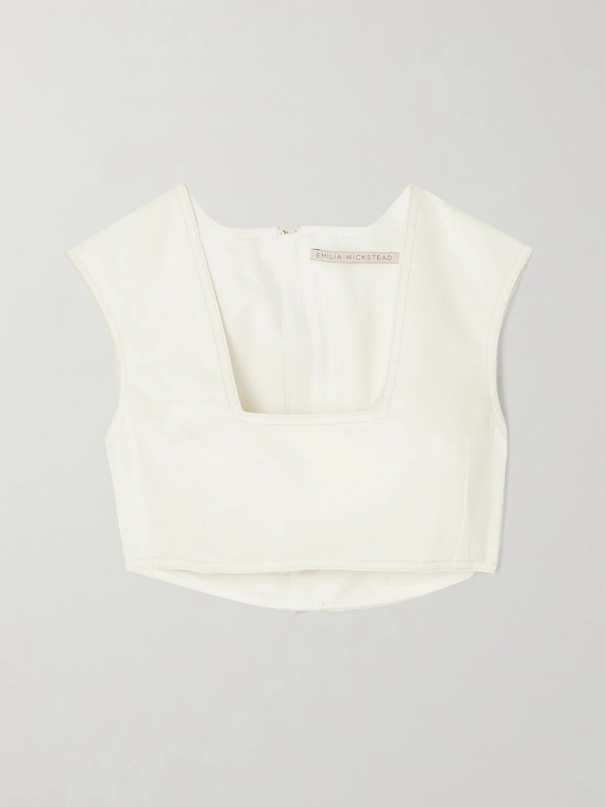 Saffa Cropped Denim Top - 1