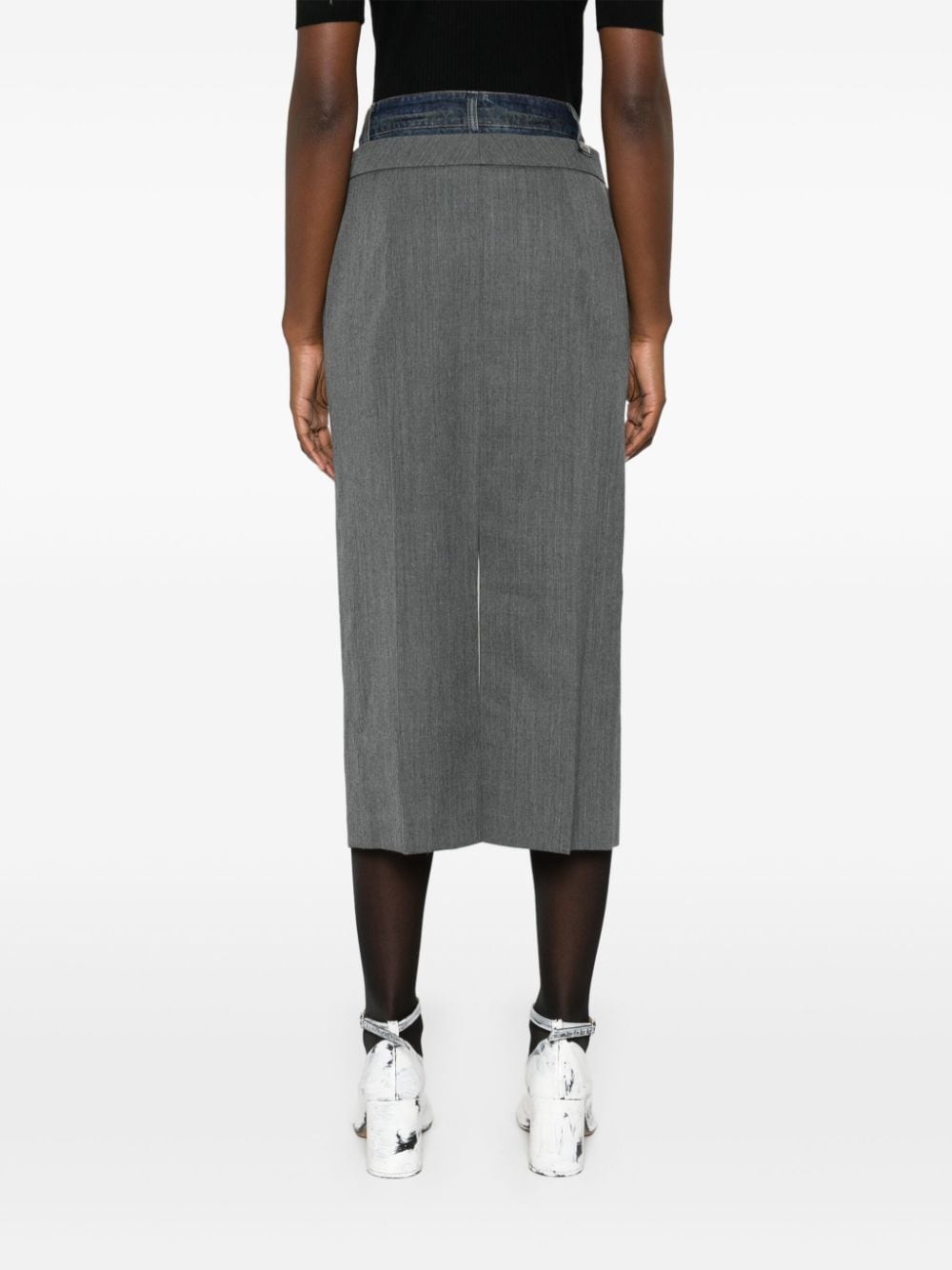 layered midi skirt - 4