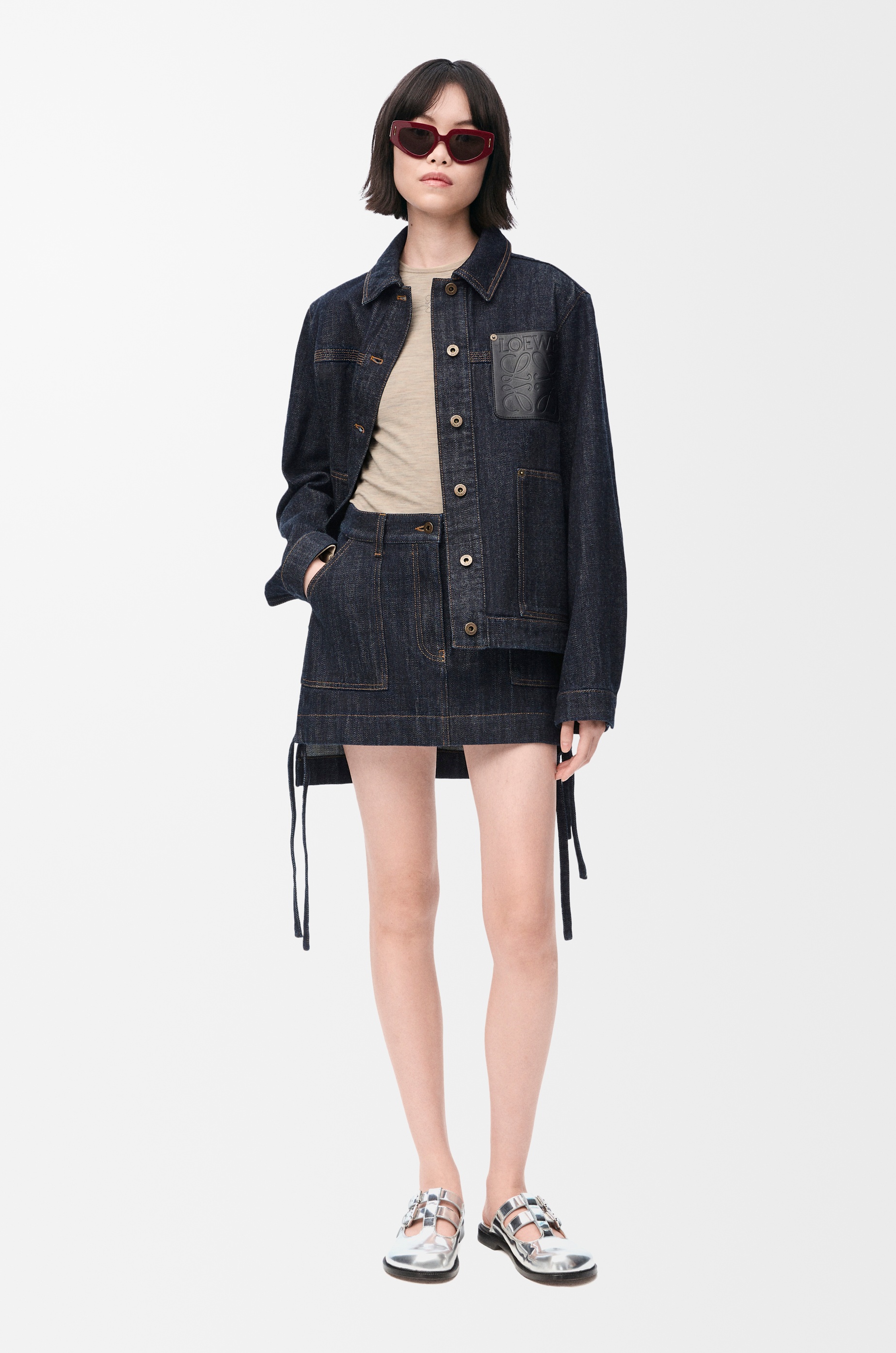 Workwear skirt in denim - 2