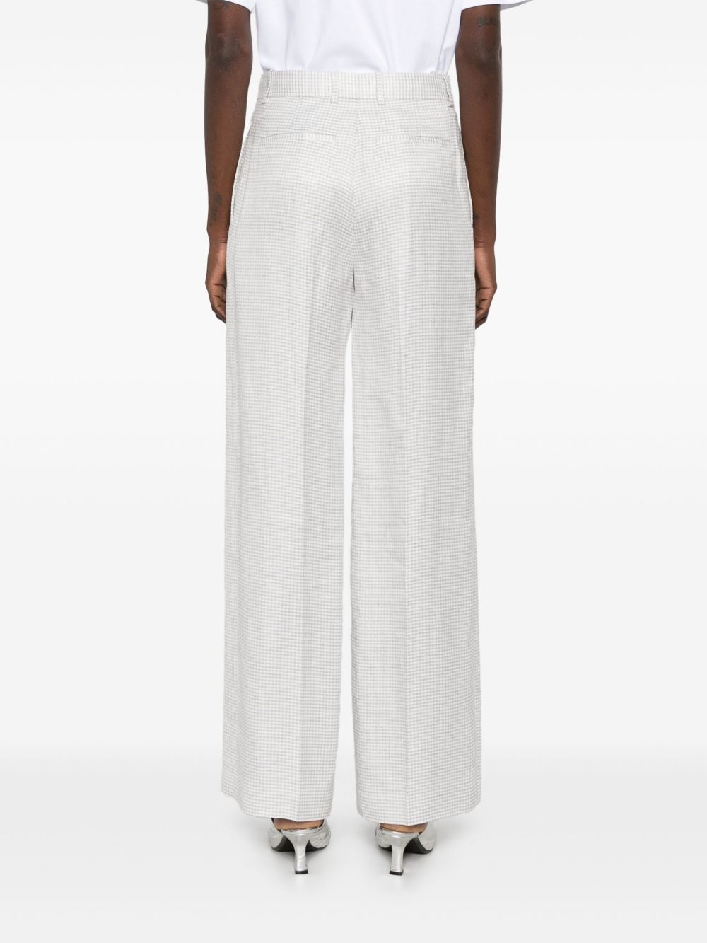 houndstooth-pattern trousers - 4