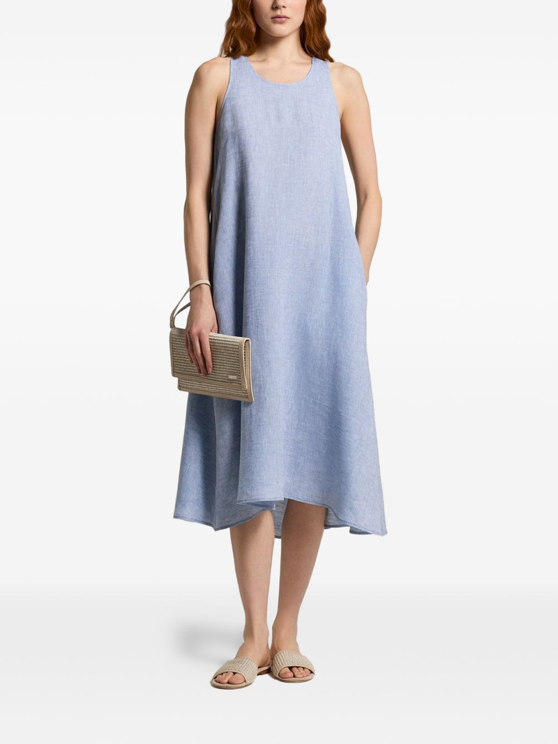 A-line sleeveless midi dress 1