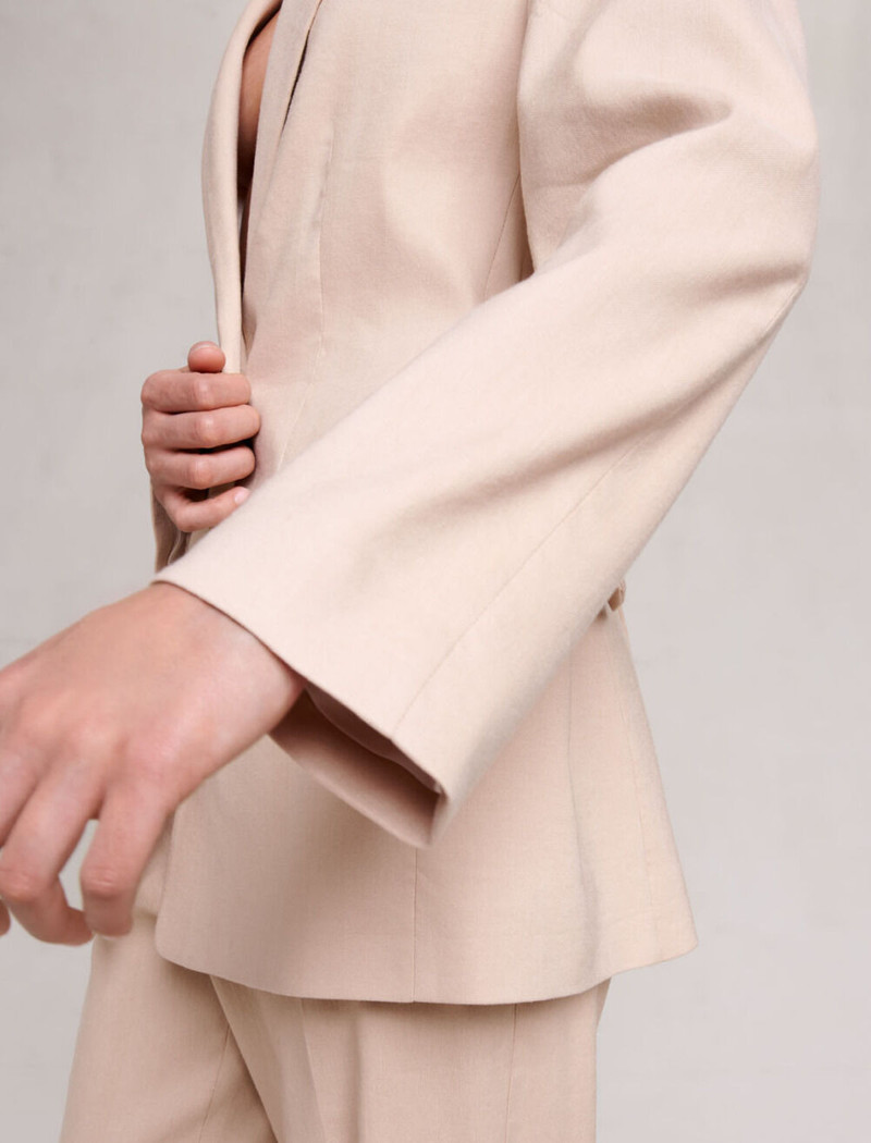Linen blend blazer 9