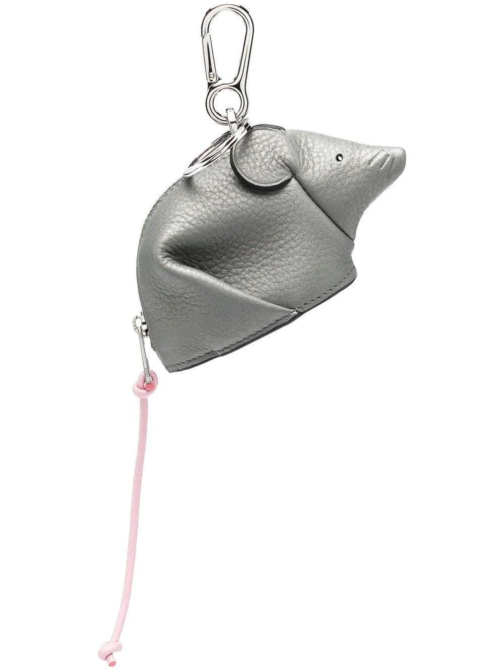 mouse-shaped zipped charm - 1