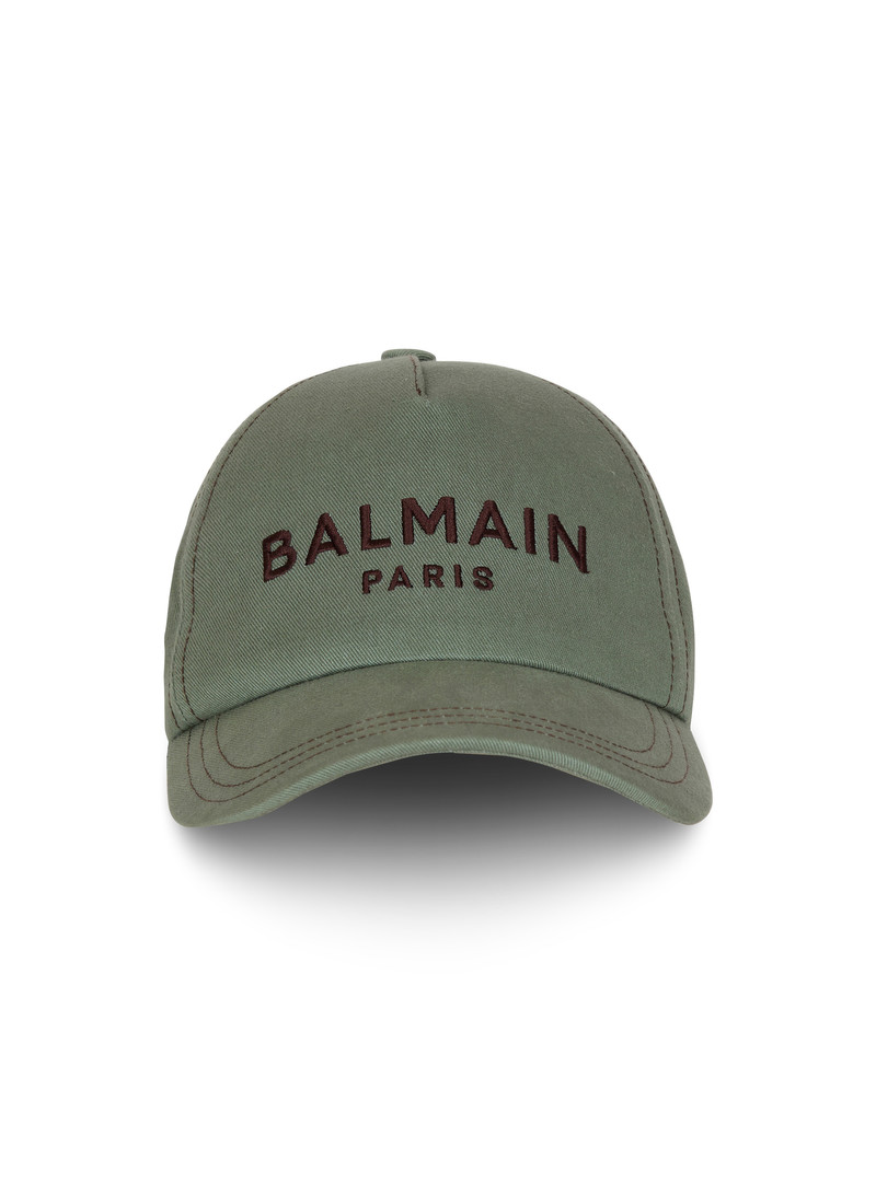Cotton cap with Balmain Paris embroidery 1