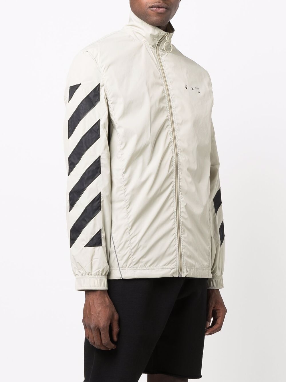 logo-print zip-up track jacket - 3