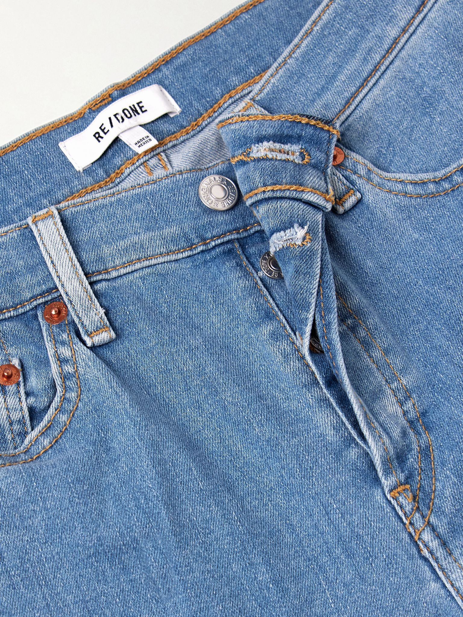 Mid-rise wide-leg jeans Mid denim - 5