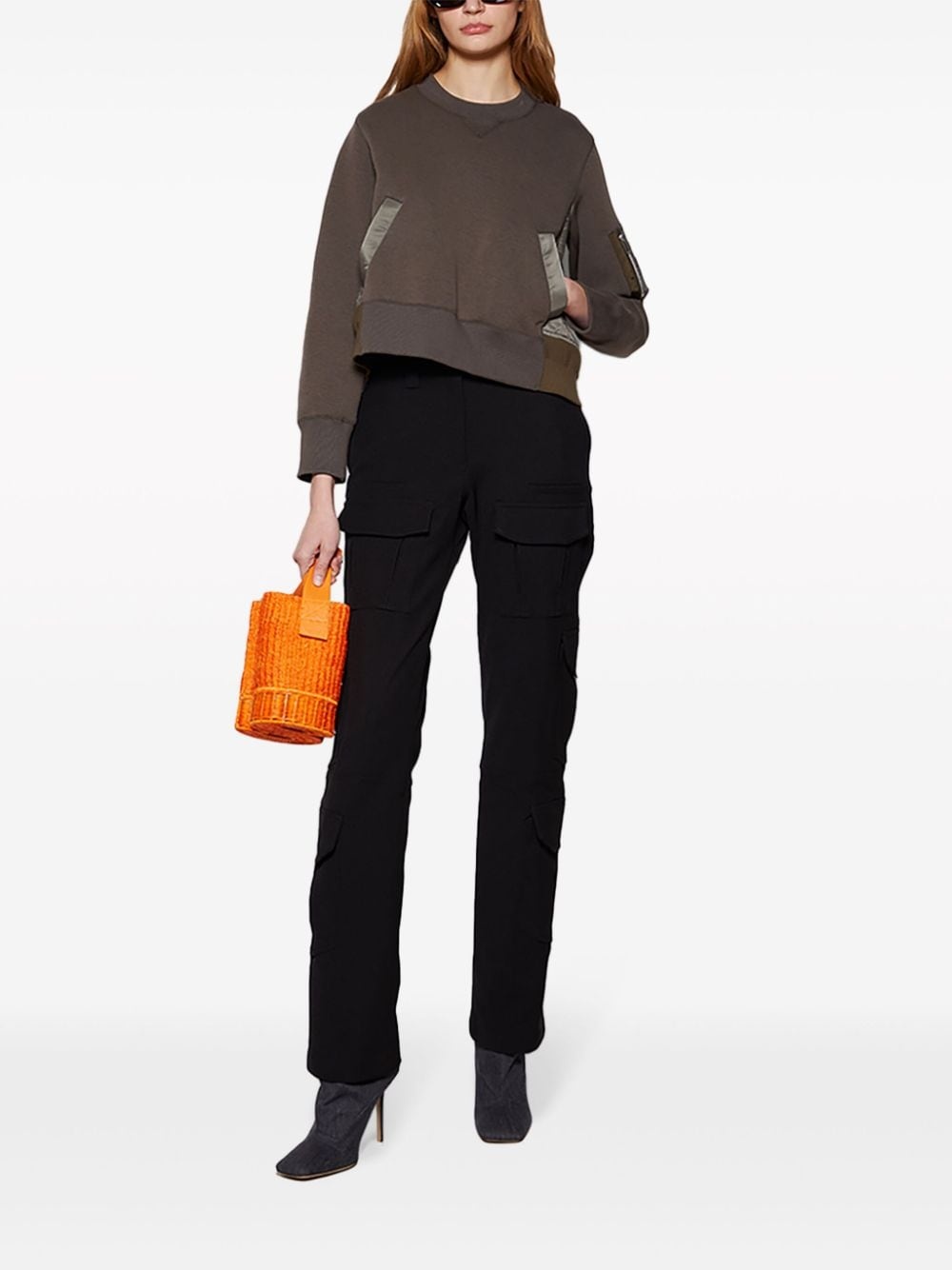 small woven basket bag - 2