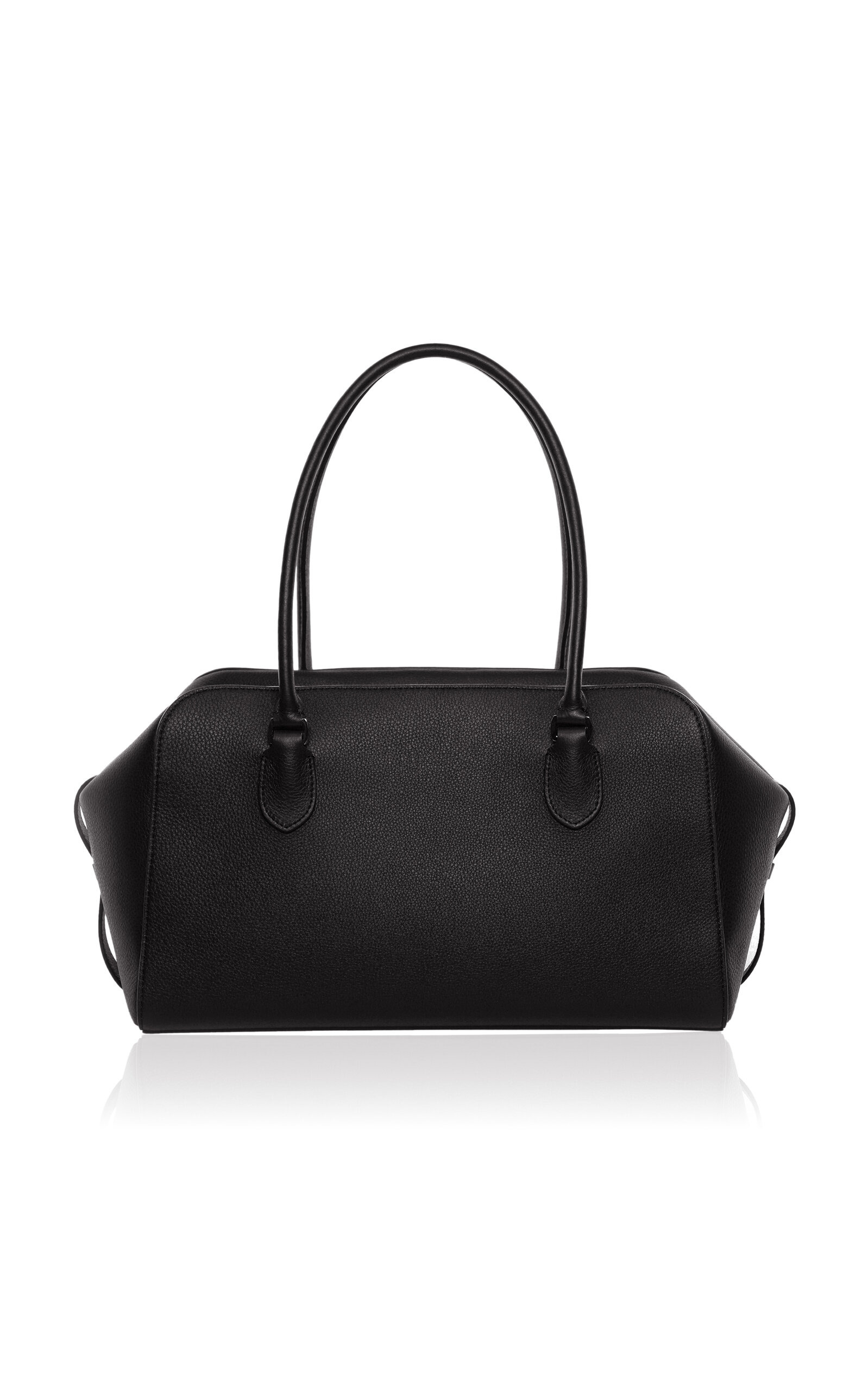 E/W Leather Bowling Bag black - 4