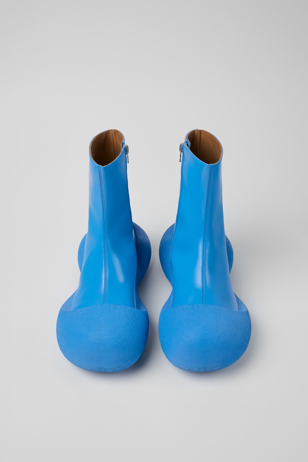 Blue Leather Boots - 4